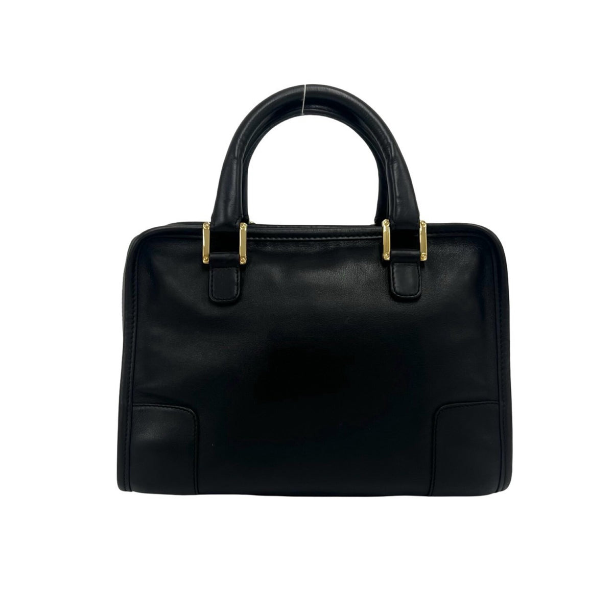 Loewe Black Leather Boston Bag Handbag Tote Bag (Pre-Owned)
