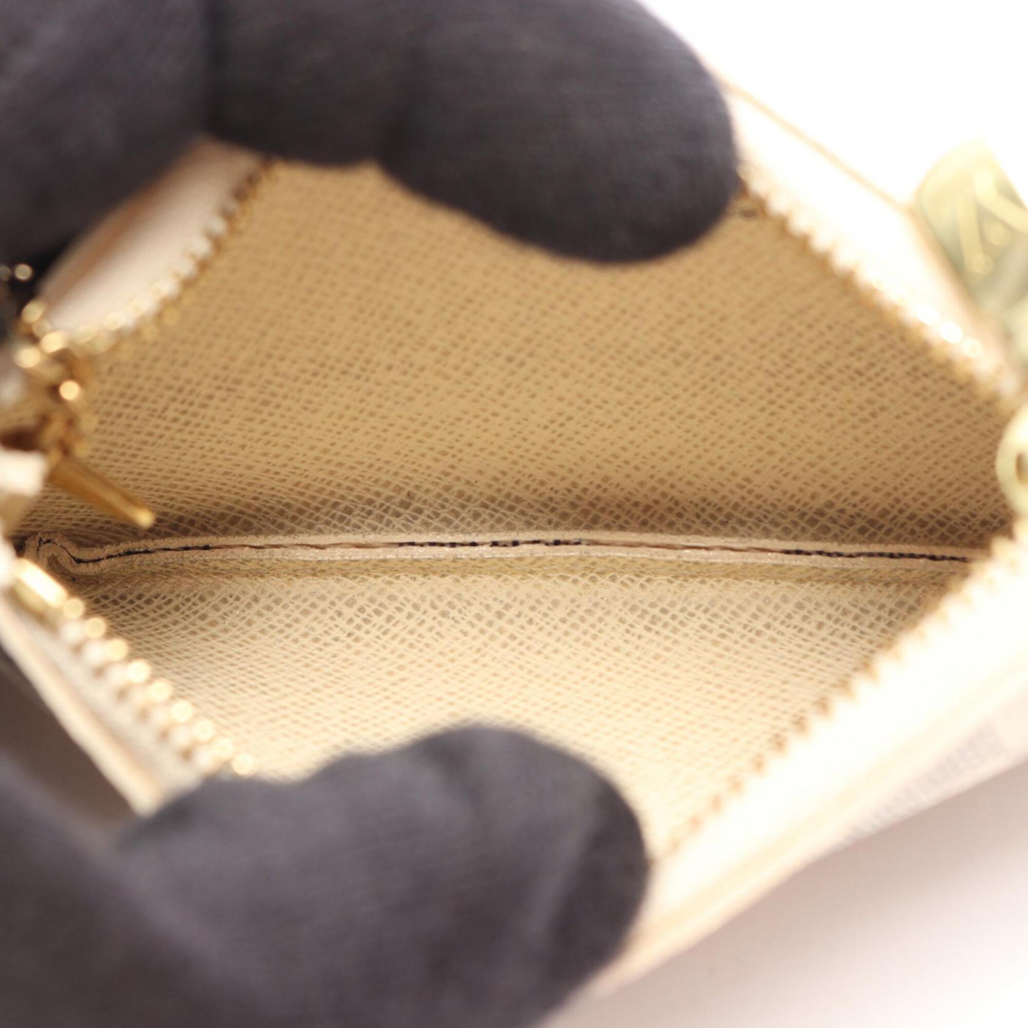 Louis Vuitton Damier Azur White Pvc Coin Purse/Coin Case (Pre-Owned)