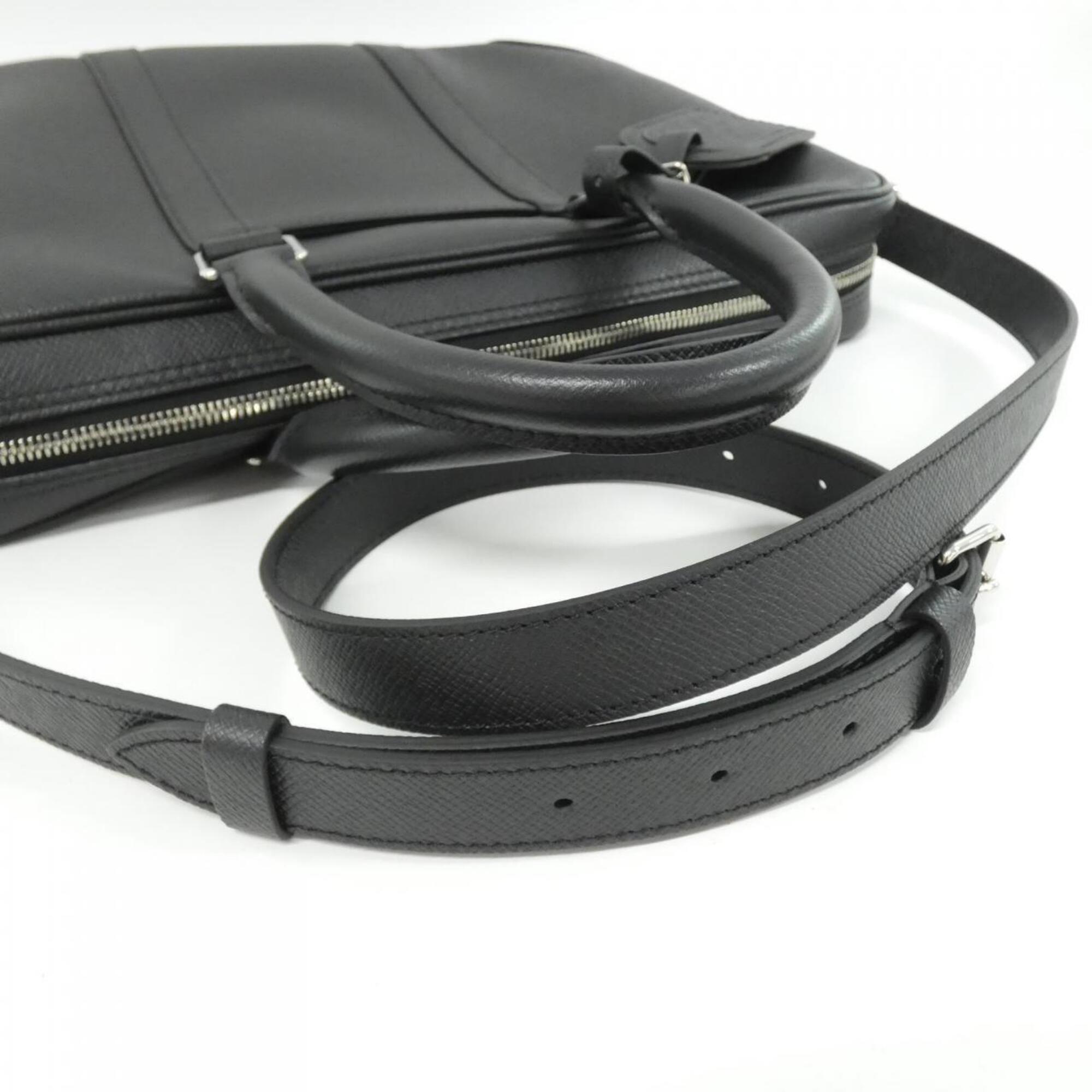 Louis Vuitton Black Leather Handbag (Pre-Owned)