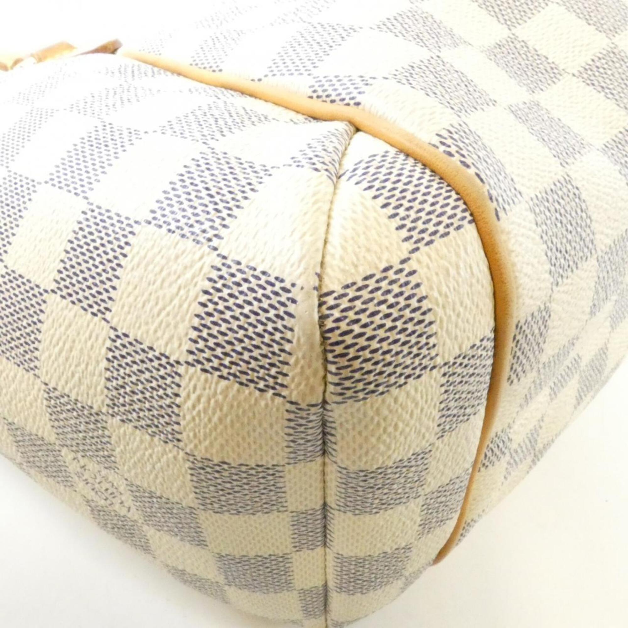Louis Vuitton Azur White Coated Canvas Handbag (Pre-Owned)