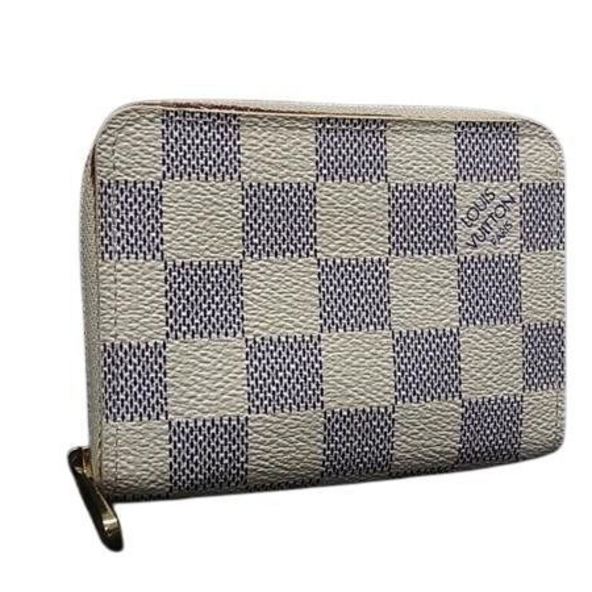 Louis Vuitton Damier Azur White Damier Azur Coin Purse/Coin Case (Pre-Owned)