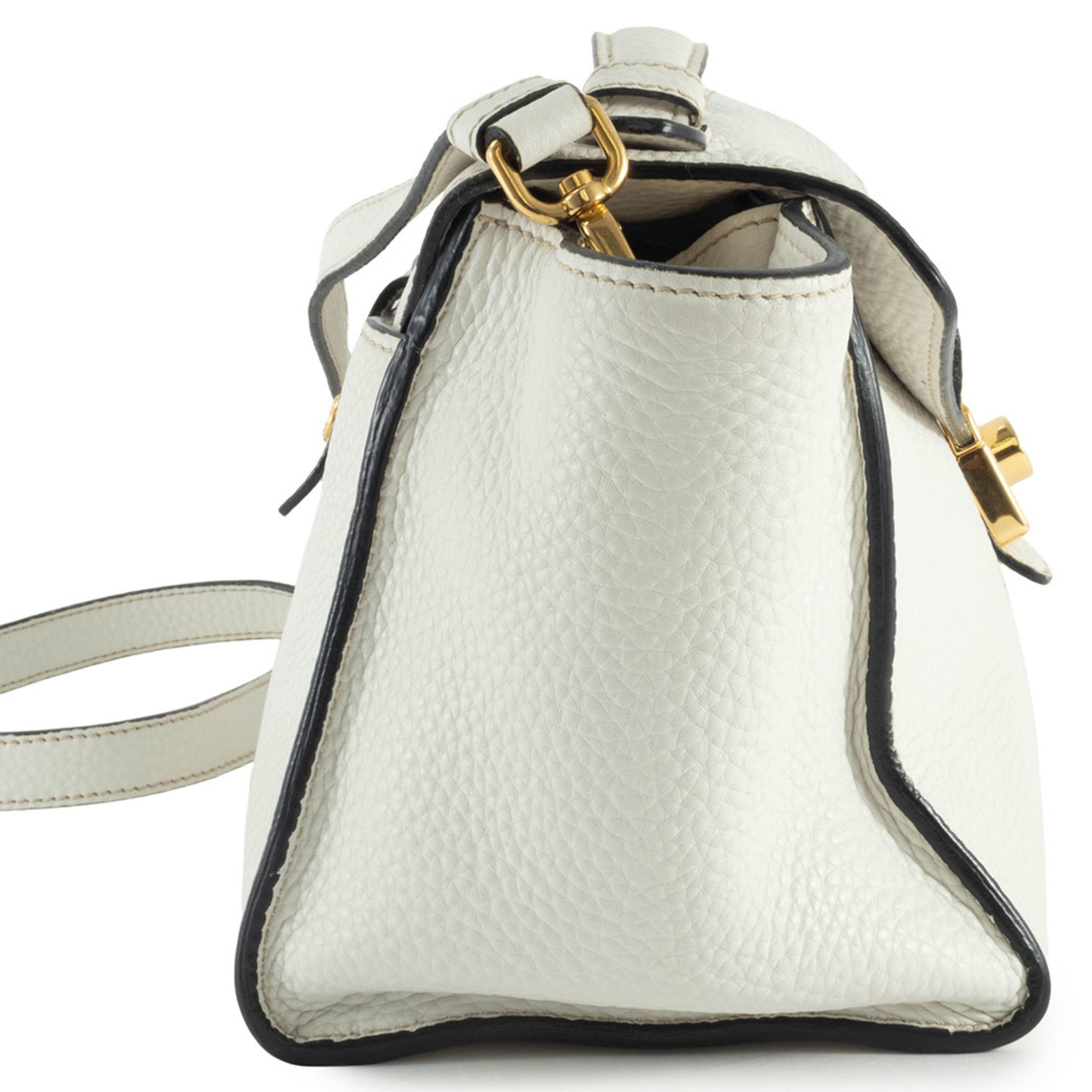 Prada White Leather Handbag (Pre-Owned)