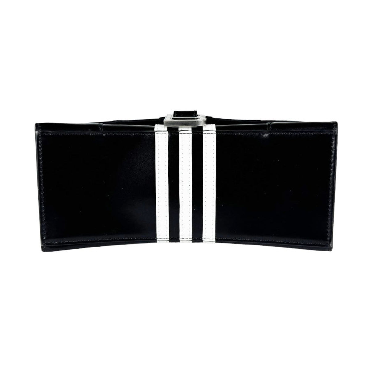 Balenciaga Black White Leather Handbag Shoulder Bag (Pre-Owned)