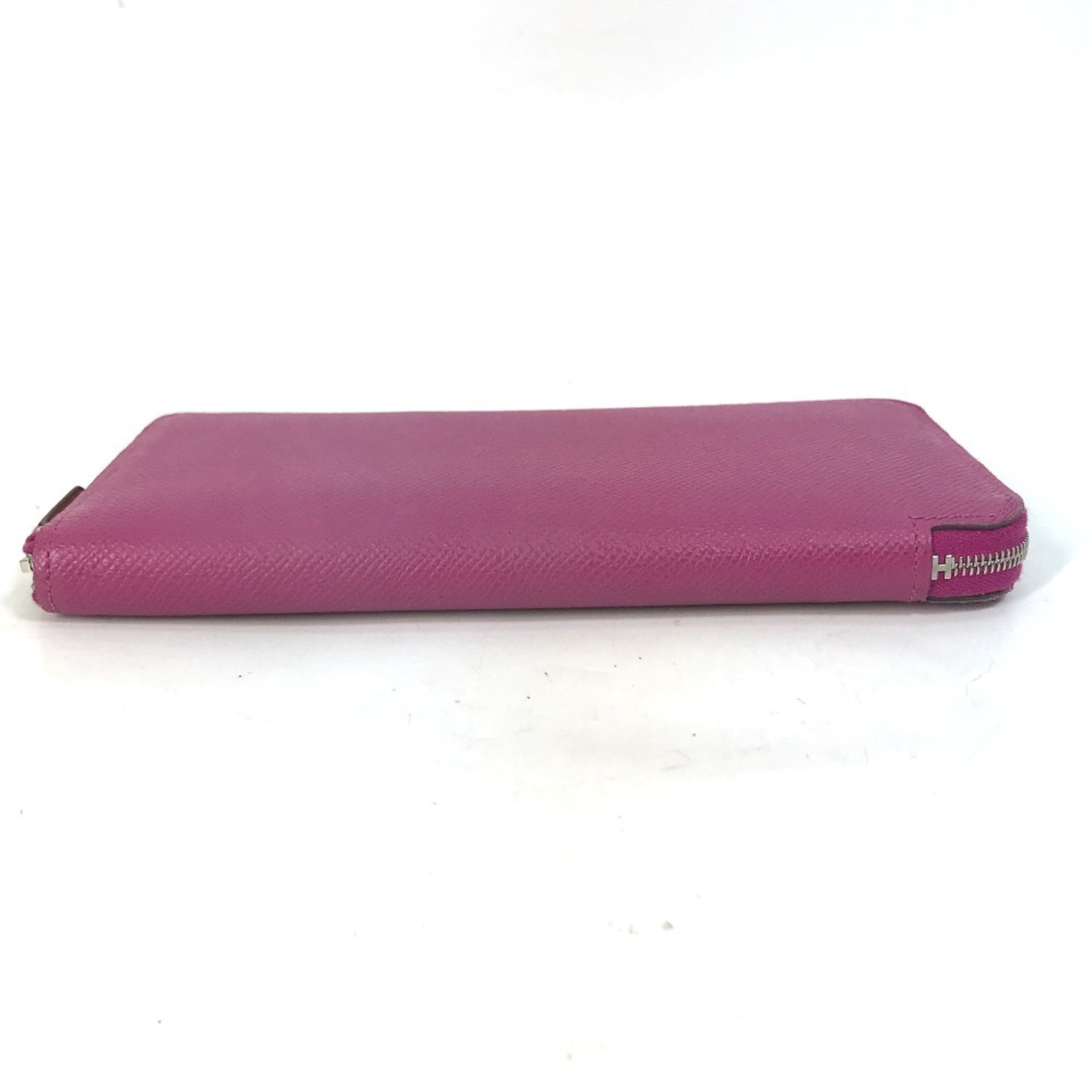 Hermes Silk'in Purple Tosca Epsom Leather Long Wallet (Bi-Fold) (Pre-Owned)