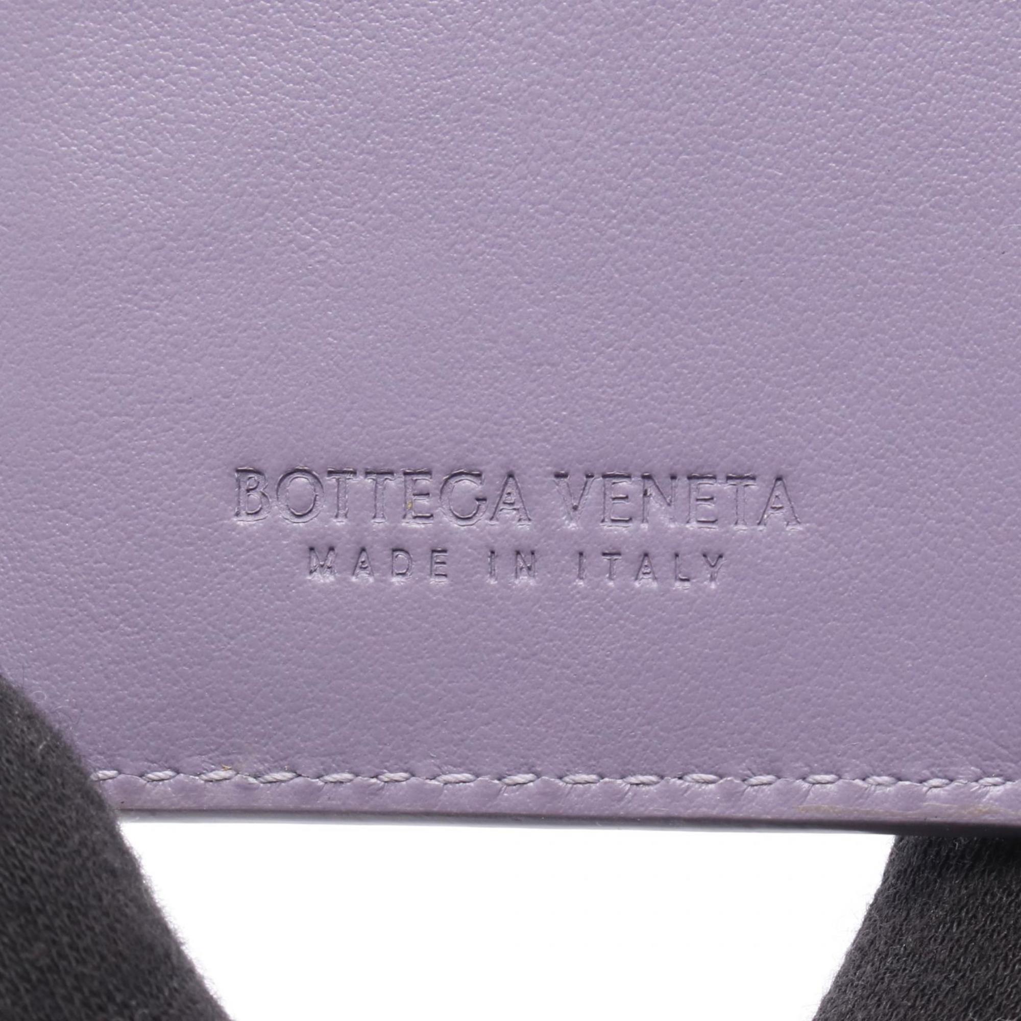 Bottega Veneta Purple Leather Wallet (Bi-Fold) (Pre-Owned)