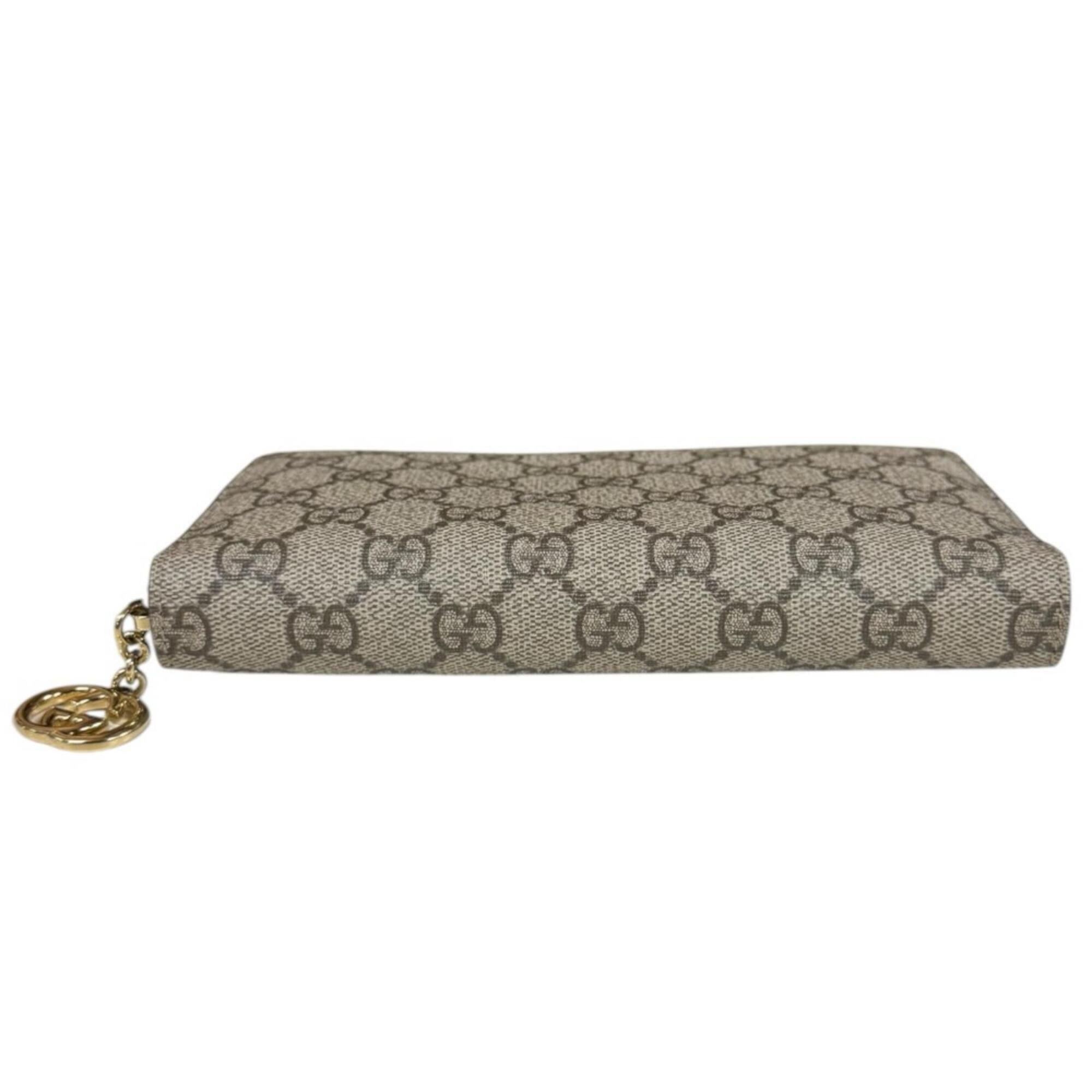 Gucci Beige Brown Canvas Coin Purse/Coin Case (Pre-Owned)