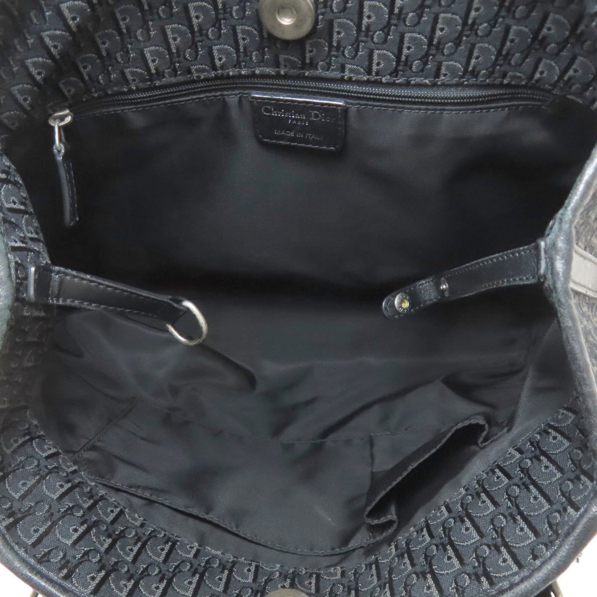 Christian Dior Black Canvas Tote Bag (Pre-Owned)