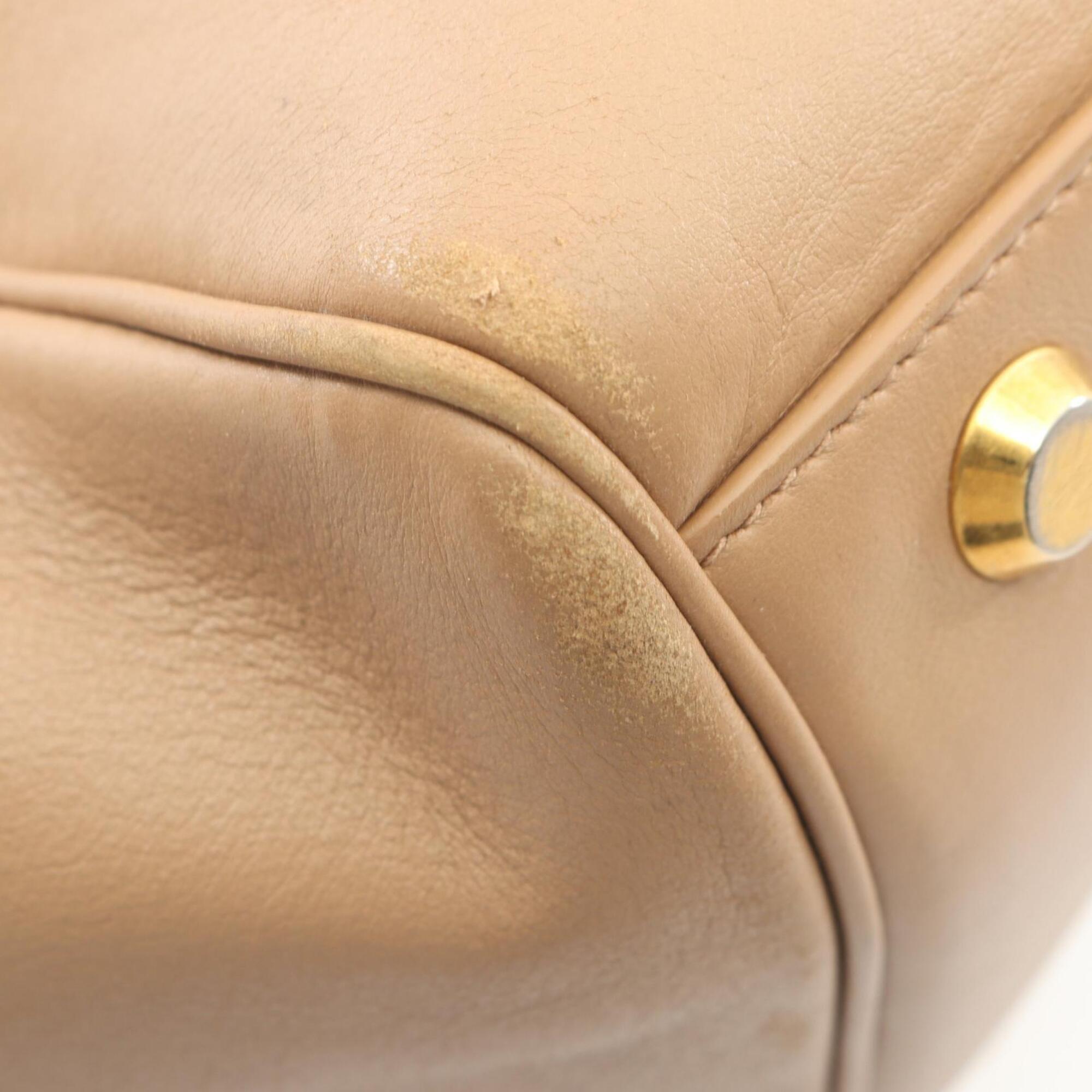 Balenciaga Beige Leather Handbag Tote Bag (Pre-Owned)