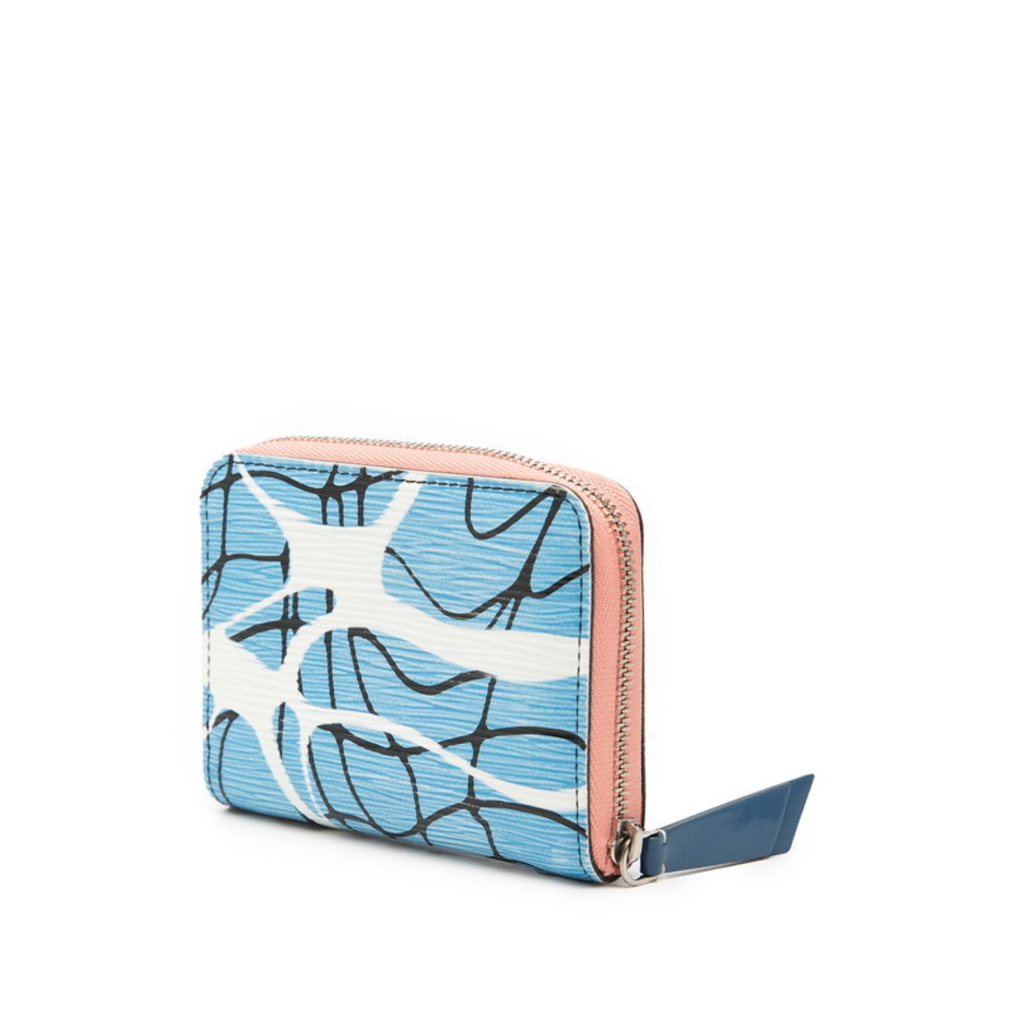 Louis Vuitton Epi Blue Pink Leather Coin Purse/Coin Case (Pre-Owned)