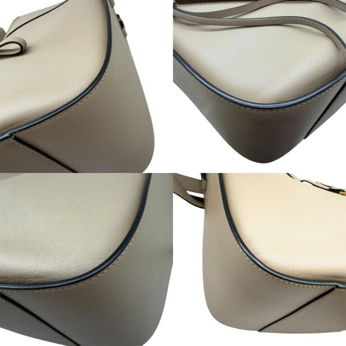 Loewe Hammock Grayish Leather Handbag Shoulder Bag (Pre-Owned)