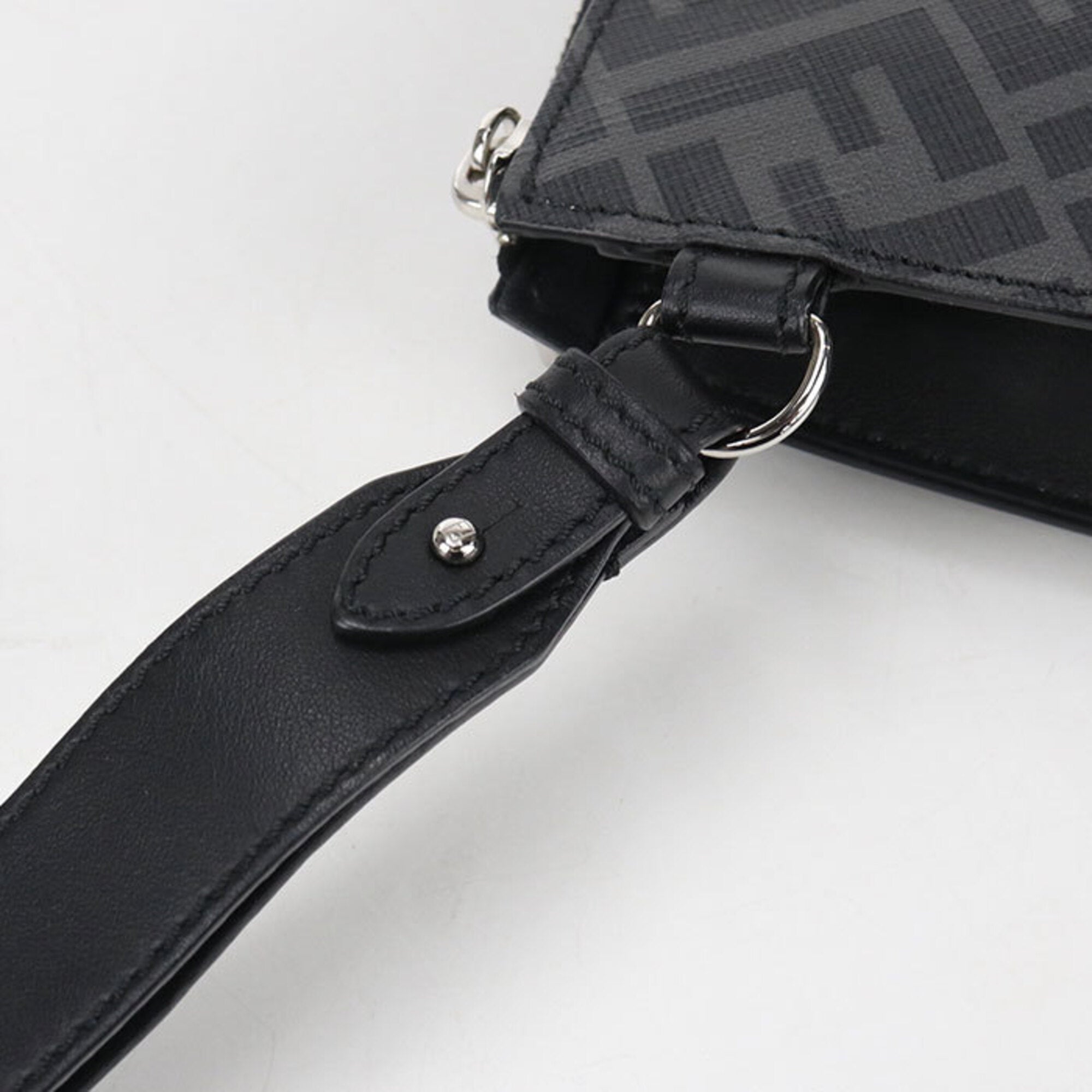 Fendi Black Pvc Leather Clutch Bag (Pre-Owned)