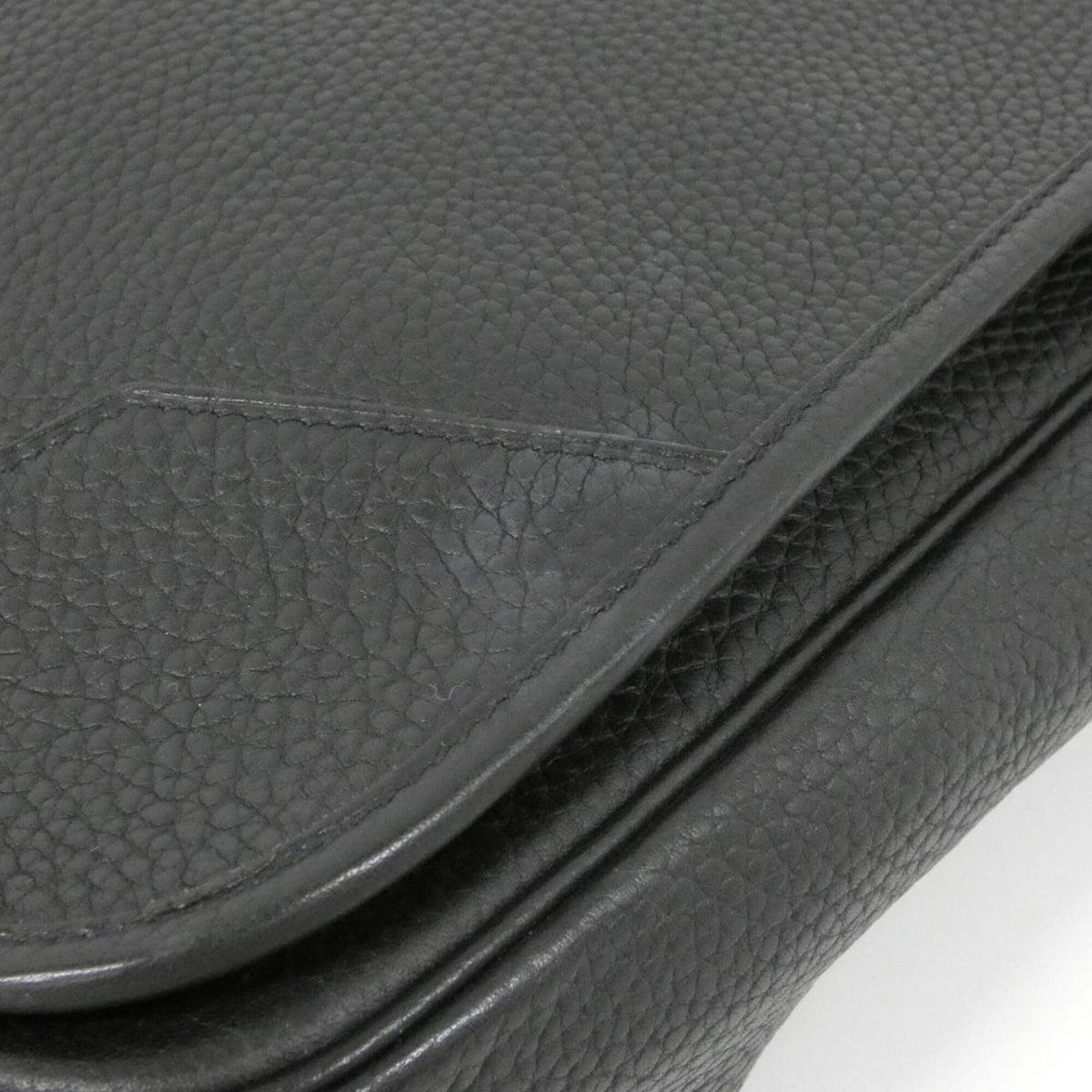 Hermes Black Taurillon Clemence Leather Handbag (Pre-Owned)
