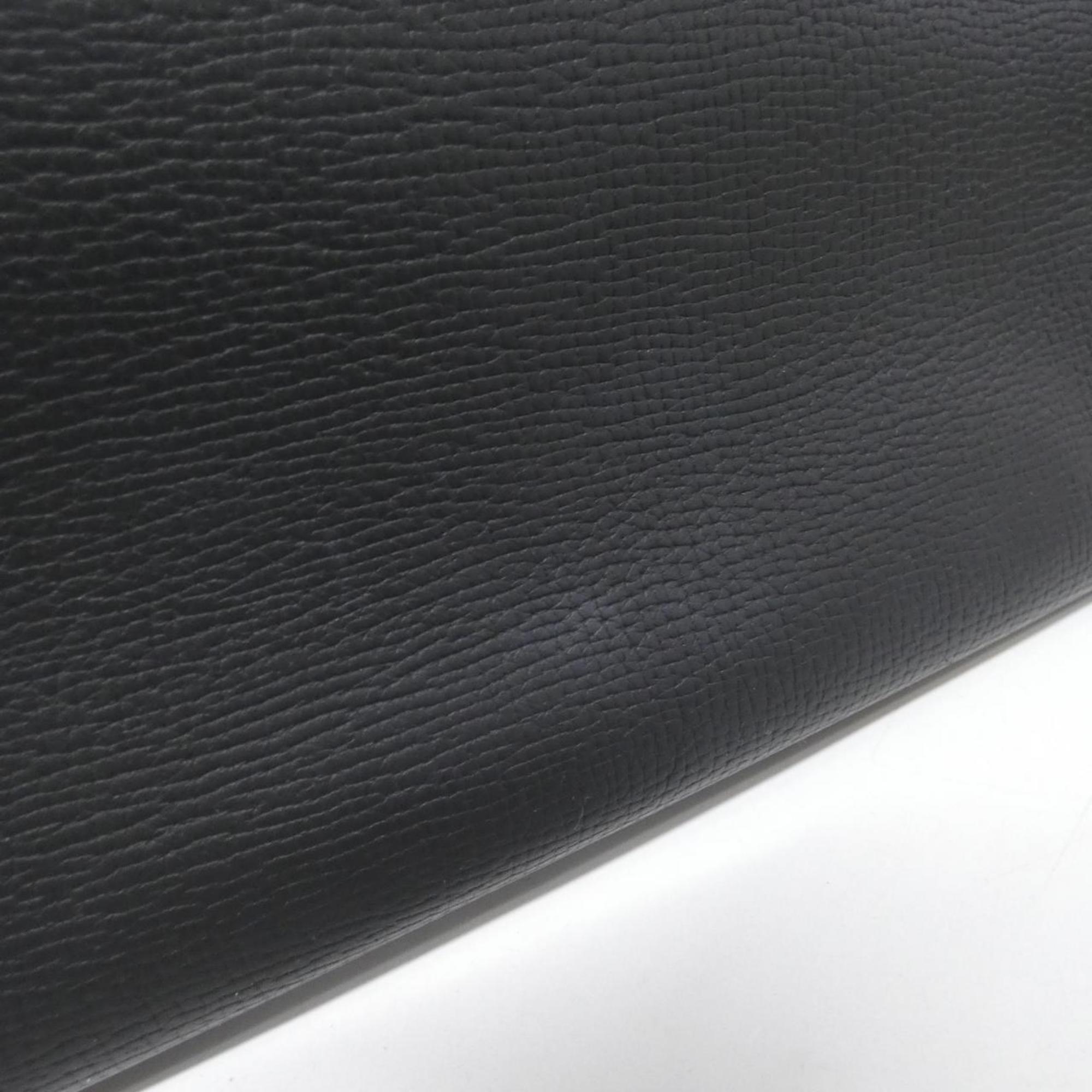 Louis Vuitton Black Denim Leather Shoulder Bag (Pre-Owned)