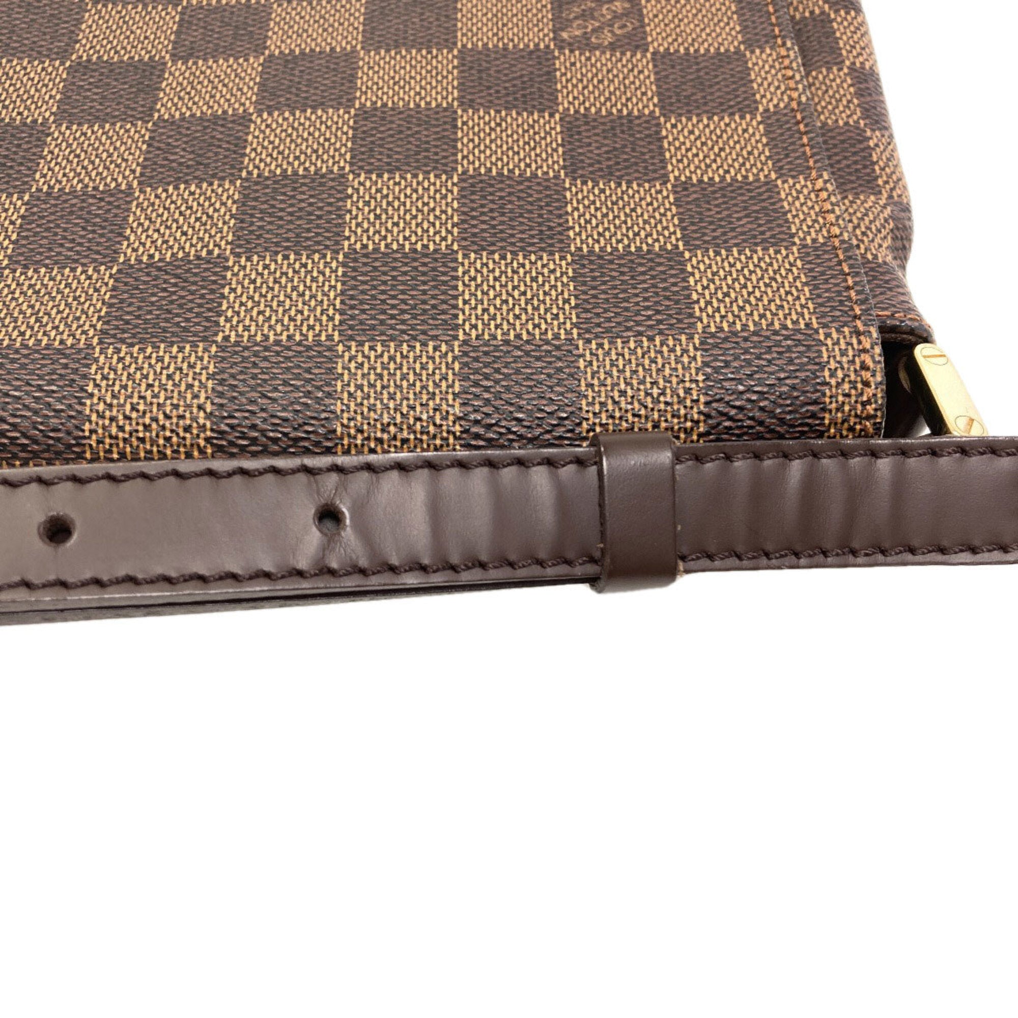 Louis Vuitton Damier Canvas Ebene Damier Canvas Shoulder Bag (Pre-Owned)