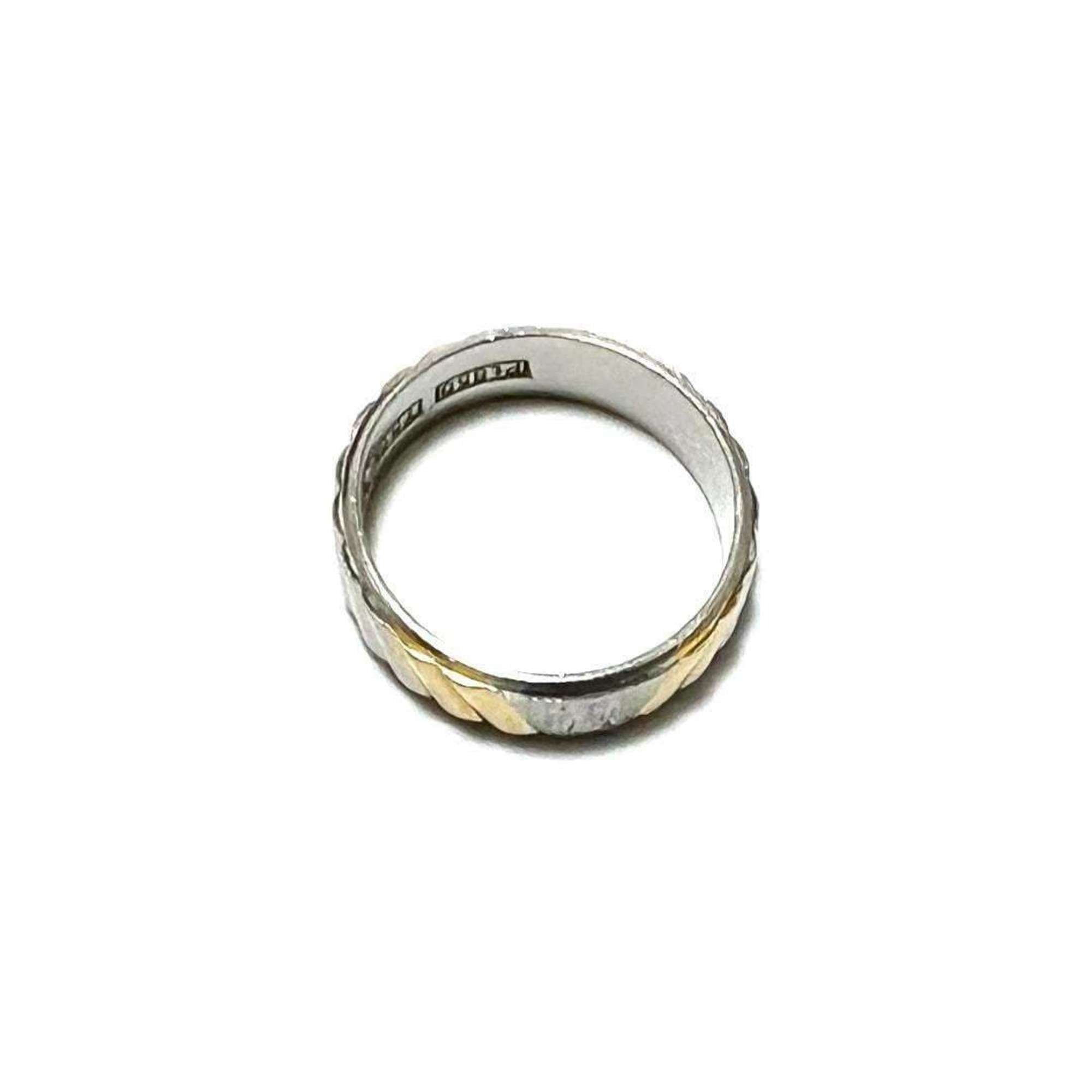 Celine Yellow Gold (18K) Platinum 850 Band Ring (Pre-Owned)