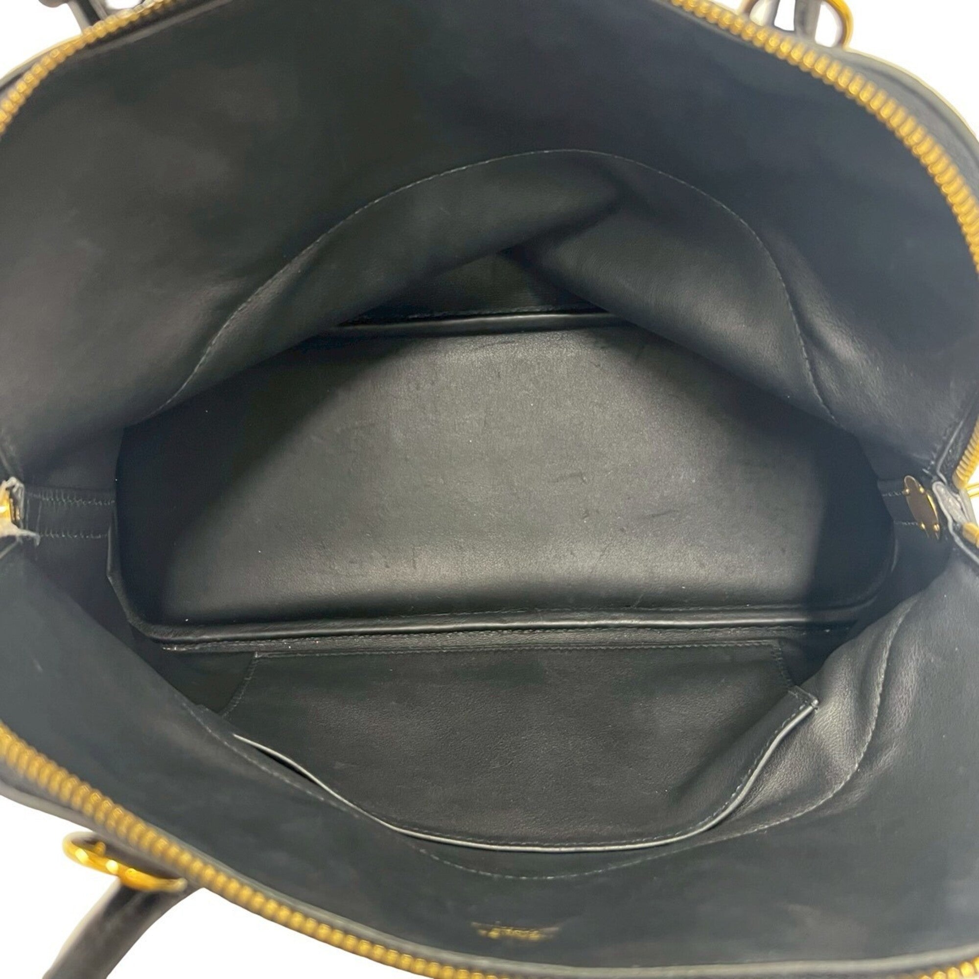Hermes Black Taurillon Clemence Leather Handbag Shoulder Bag Tote Bag (Pre-Owned)