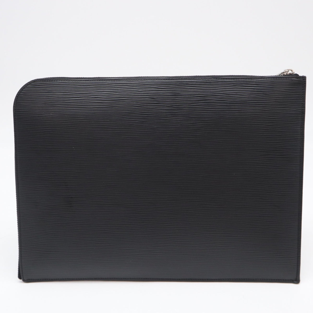 Louis Vuitton Black Leather Clutch Bag (Pre-Owned)