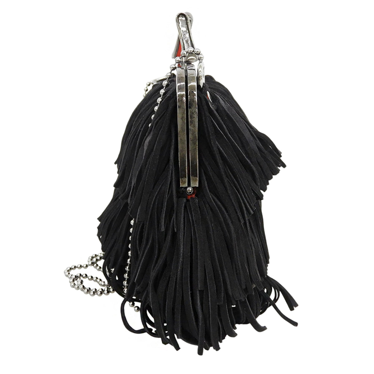 Christian Louboutin Black Suede Shoulder Bag (Pre-Owned)