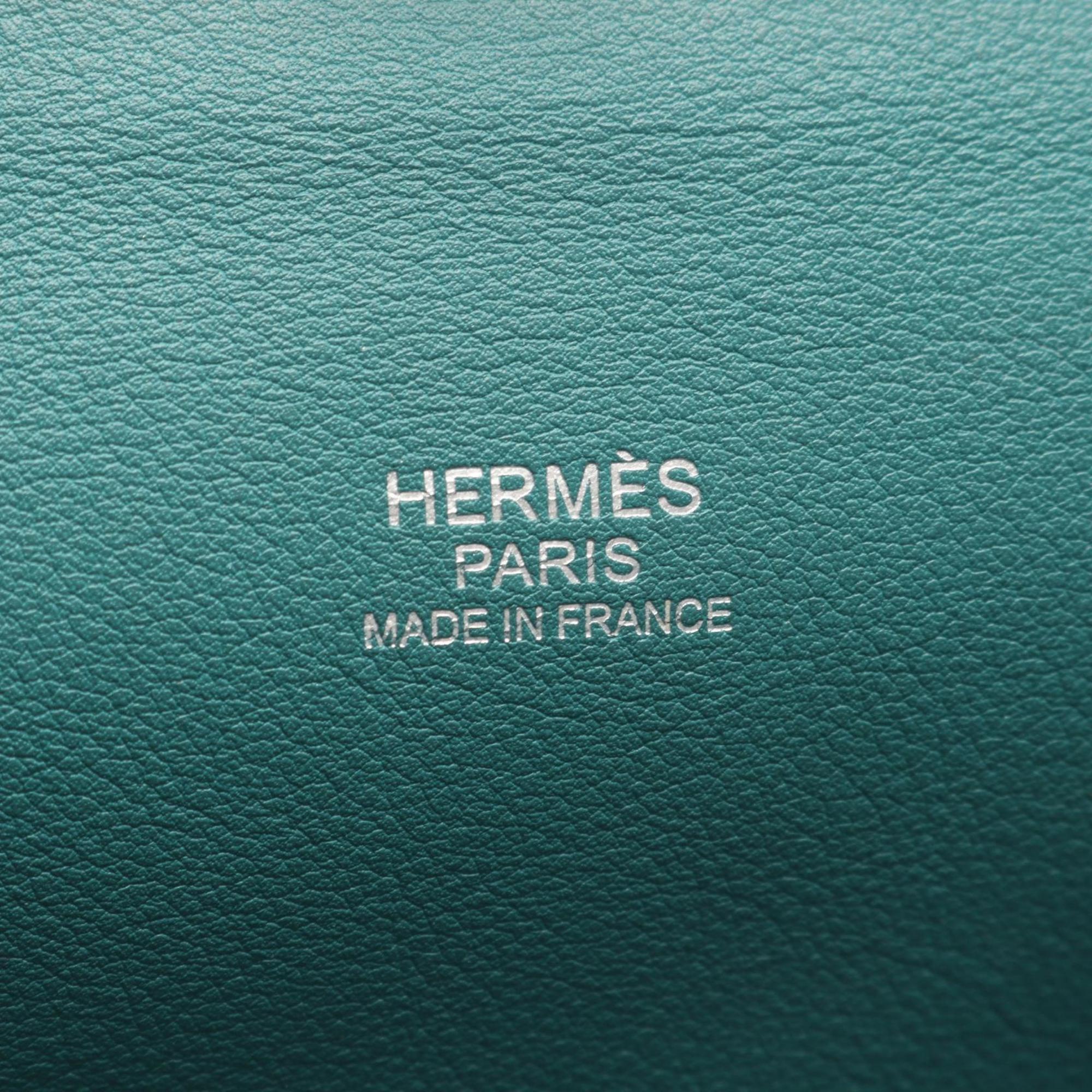 Hermes Green Swift Leather Handbag (Pre-Owned)