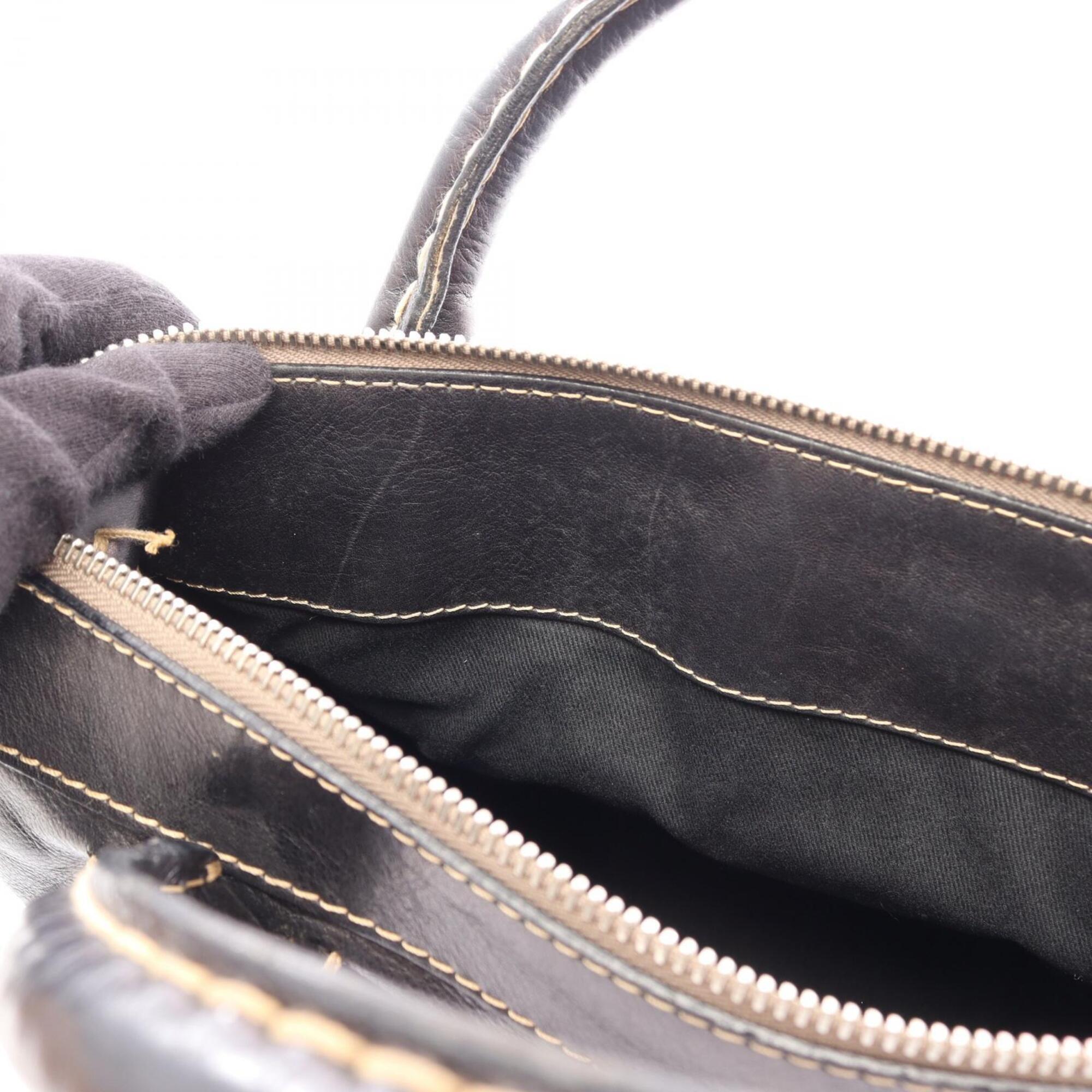 Chloé Black Leather Handbag (Pre-Owned)
