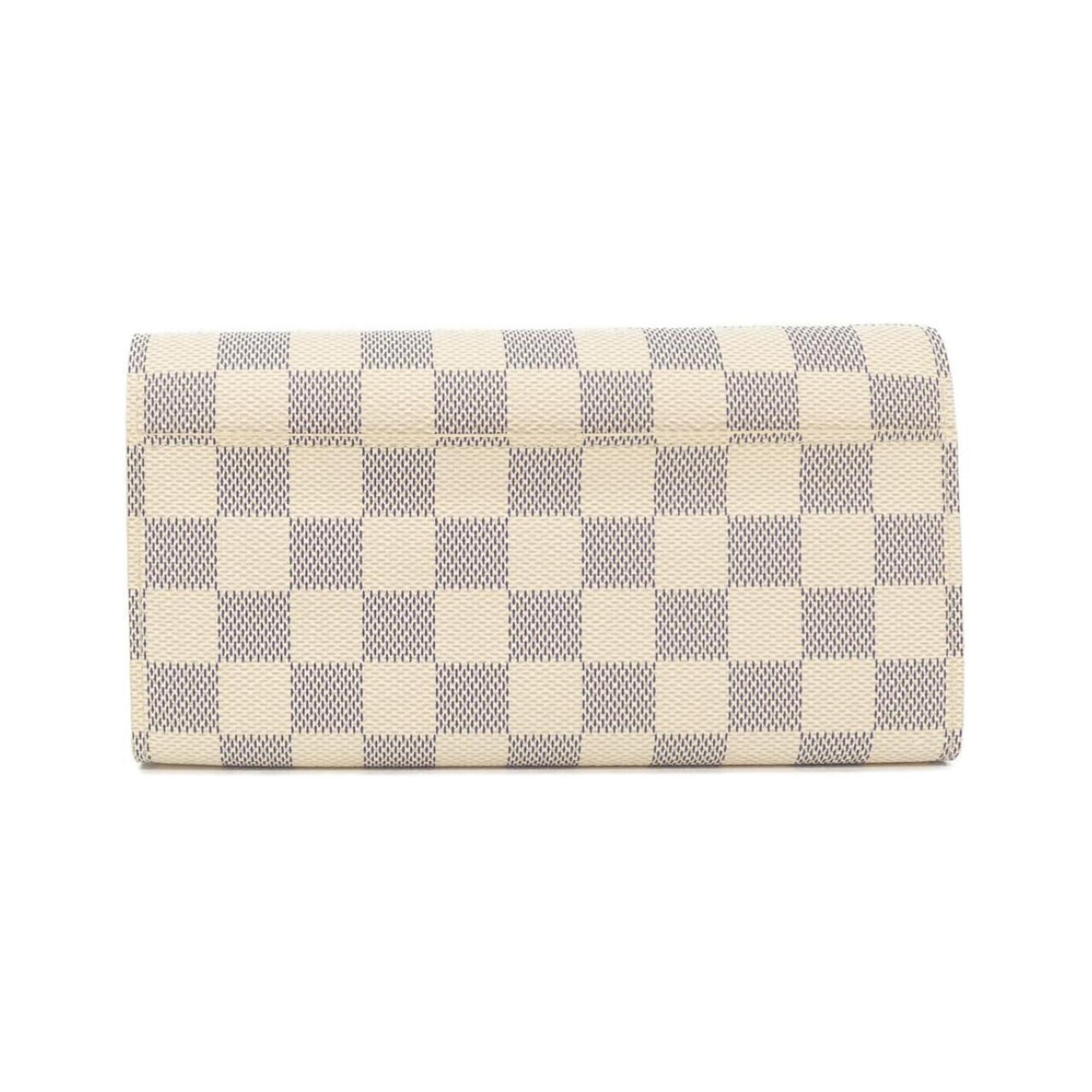 Louis Vuitton Azur Damier Azur Damier Azur Coated Canvas Long Wallet (Bi-Fold) (Pre-Owned)