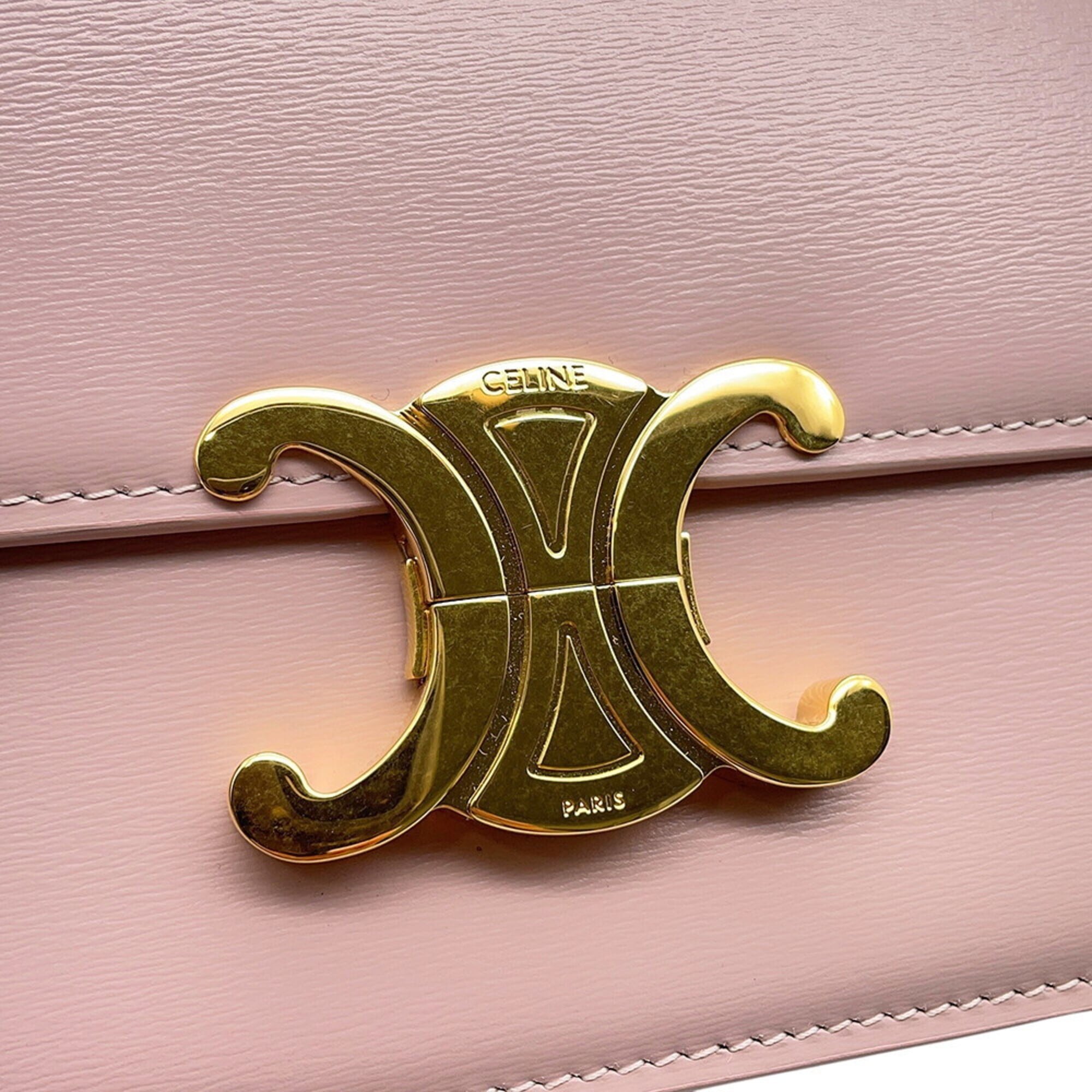 Celine Pink Leather Shoulder Bag (Pre-Owned)