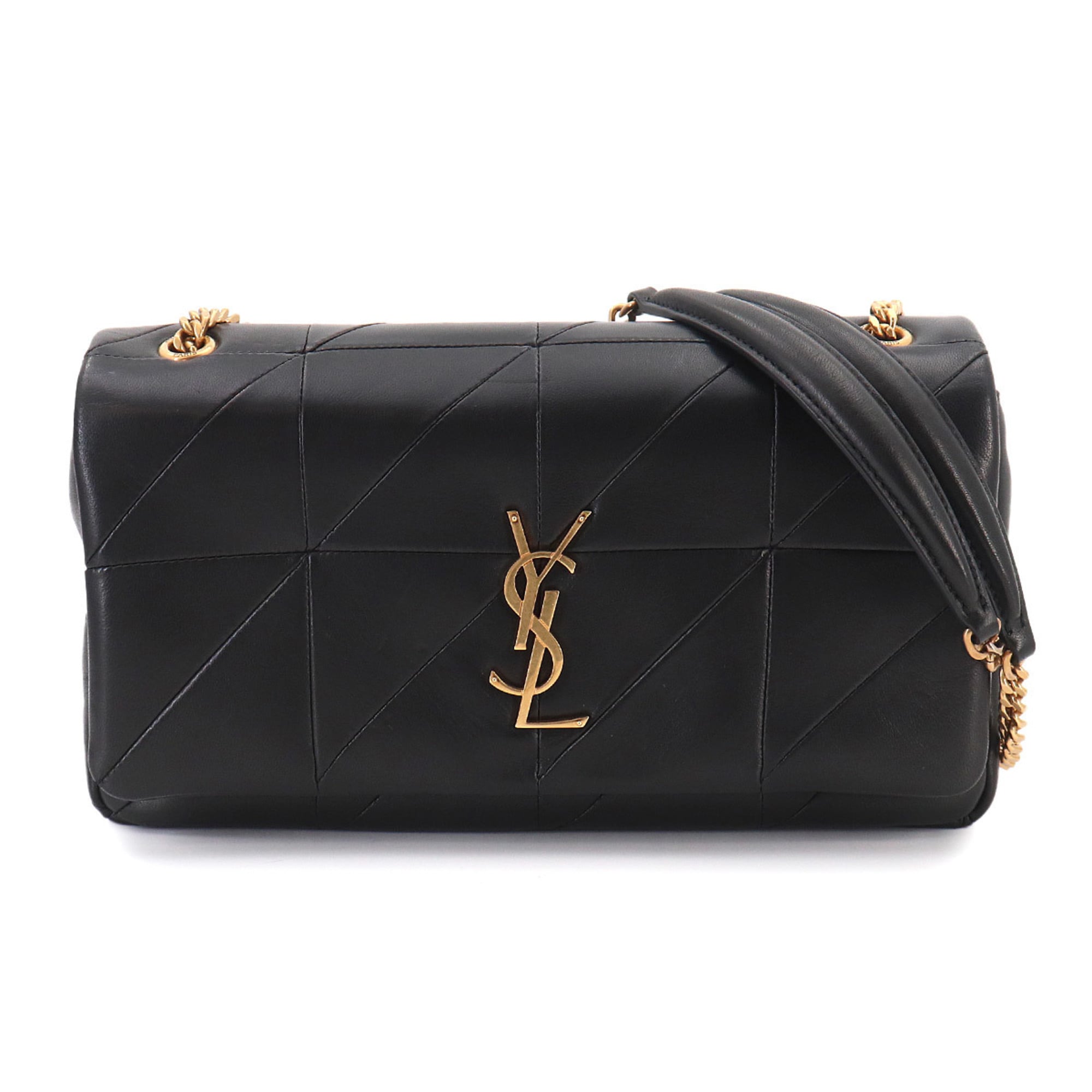 Saint Laurent Black Leather Shoulder Bag (Pre-Owned)
