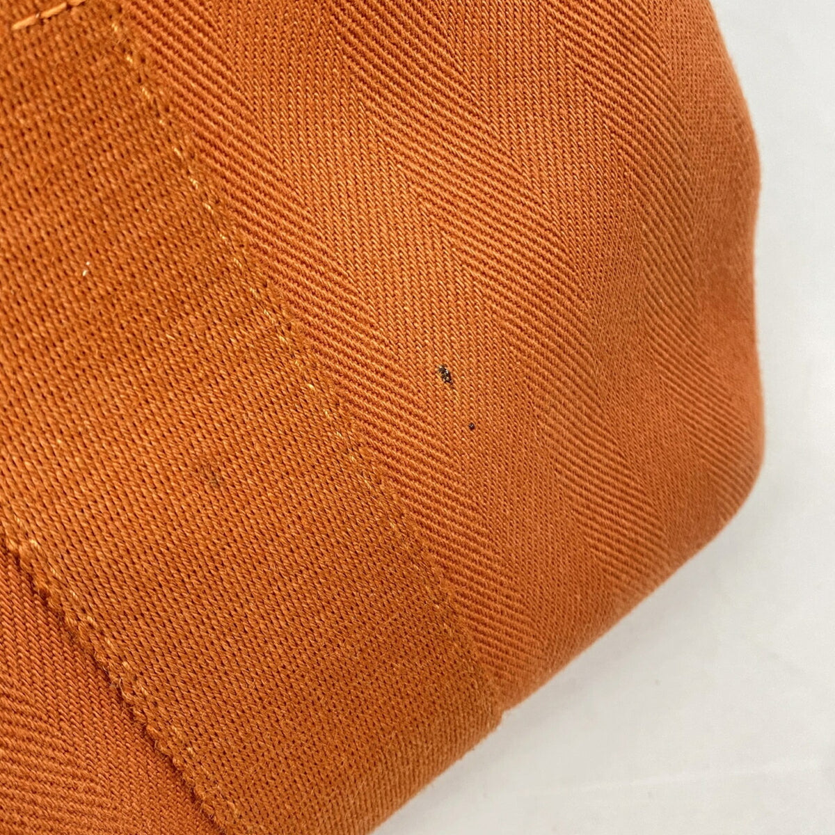 Hermes Orange Toile Chevron Tote Bag (Pre-Owned)