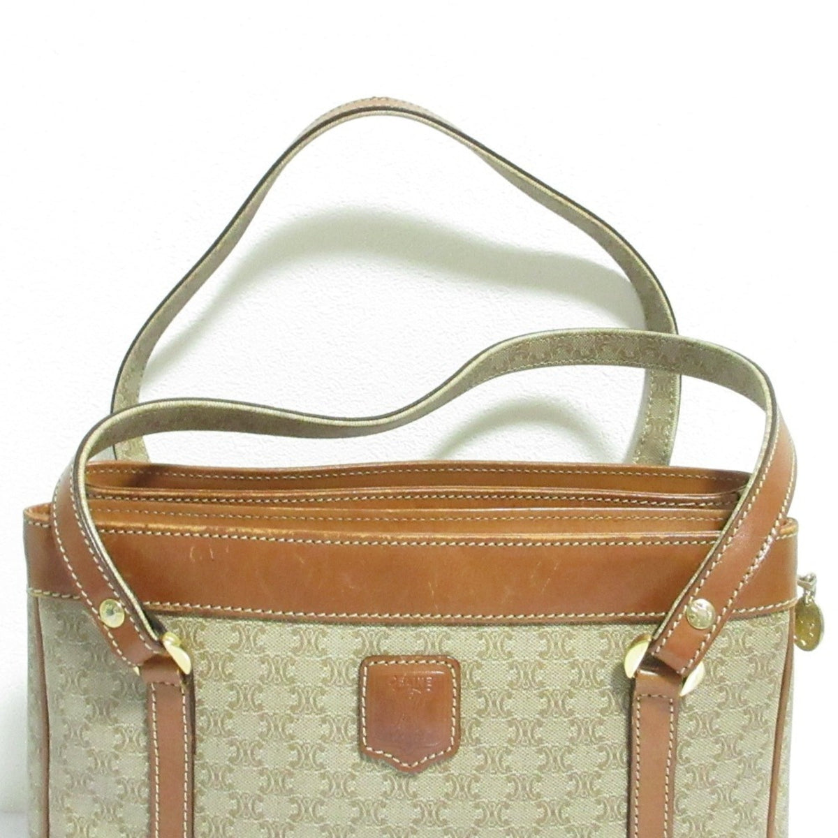 Celine Beige Brown Handbag Tote Bag (Pre-Owned)