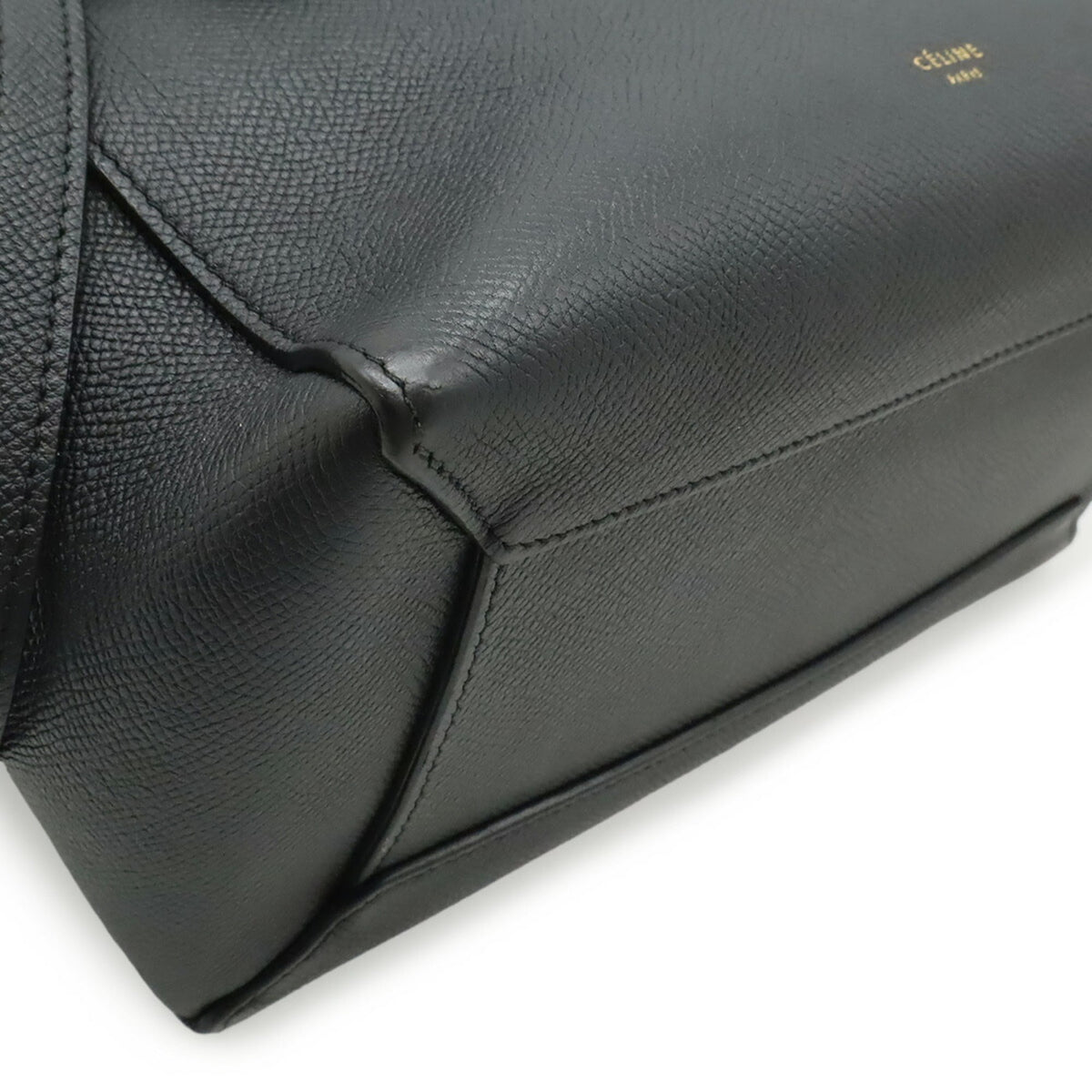 Celine Black Leather Handbag Shoulder Bag (Pre-Owned)