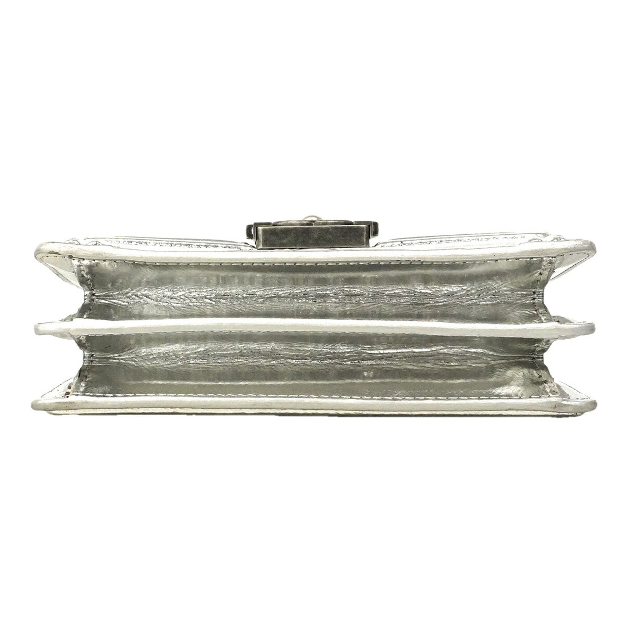 Chanel Silver Shoulder Bag (Pre-Owned)