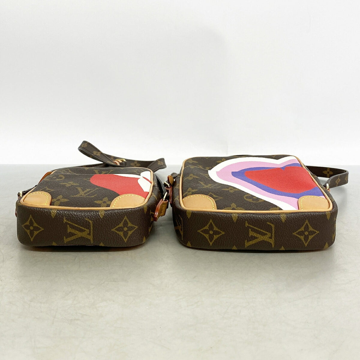 Louis Vuitton Brown Red Color Shoulder Bag (Pre-Owned)