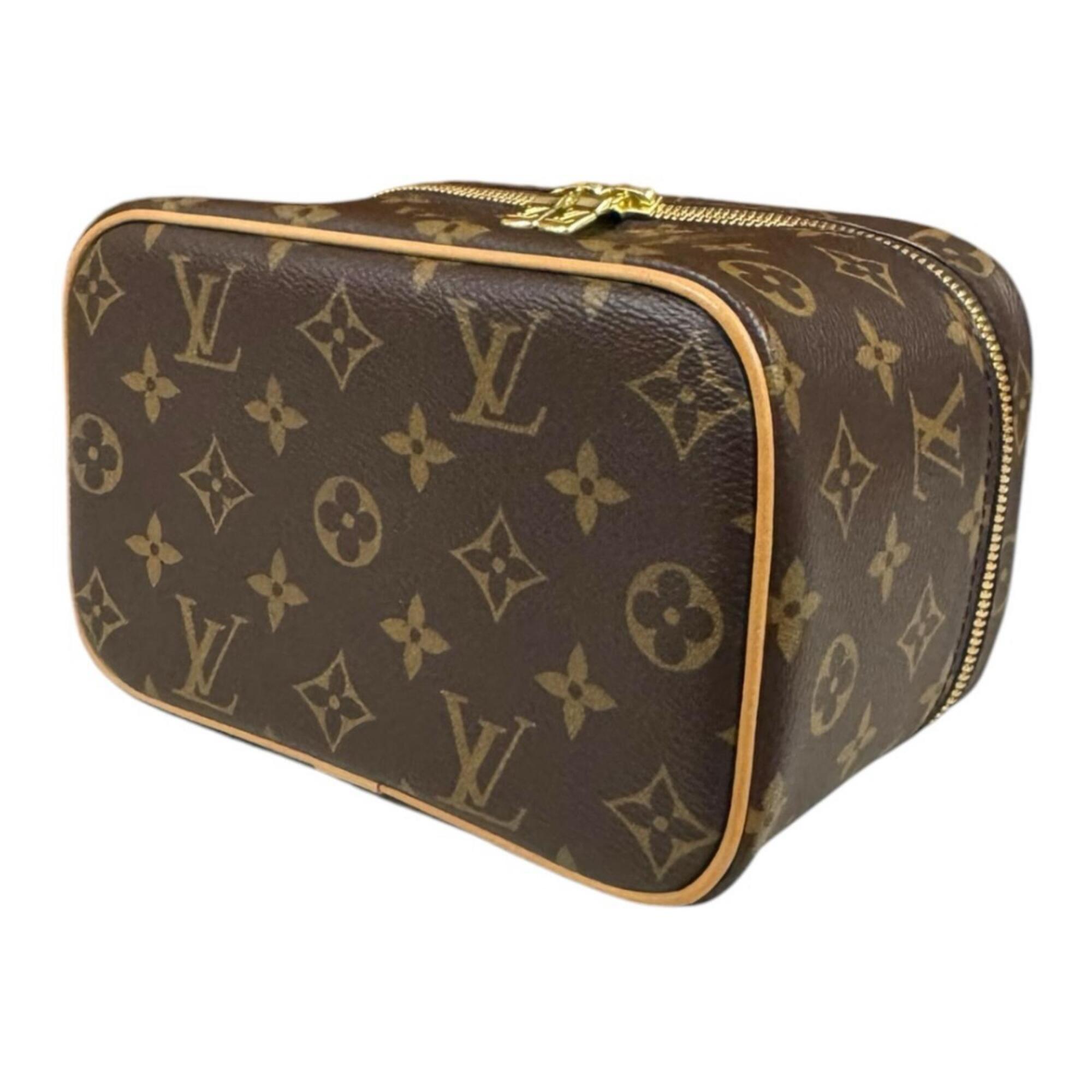Louis Vuitton Brown Monogram Or Monogram Handbag Pouch Vanity Bag (Pre-Owned)