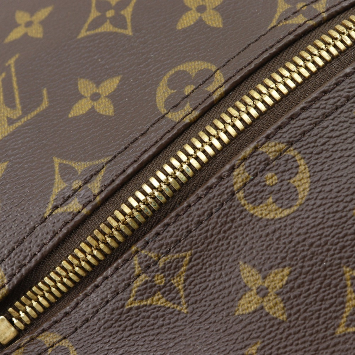 Louis Vuitton Brown Monogram Canvas Boston Bag (Pre-Owned)