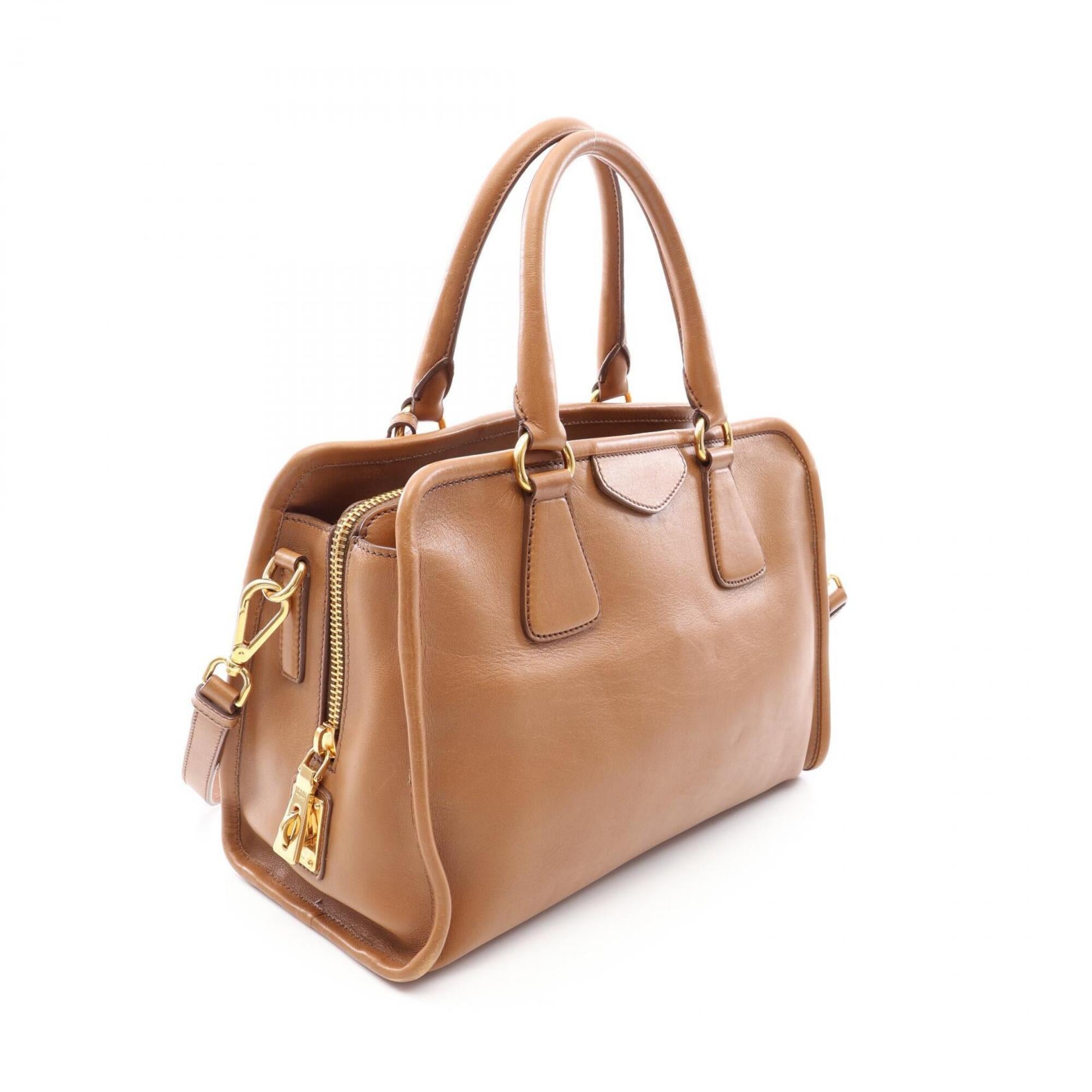 Prada Brown Leather Handbag (Pre-Owned)
