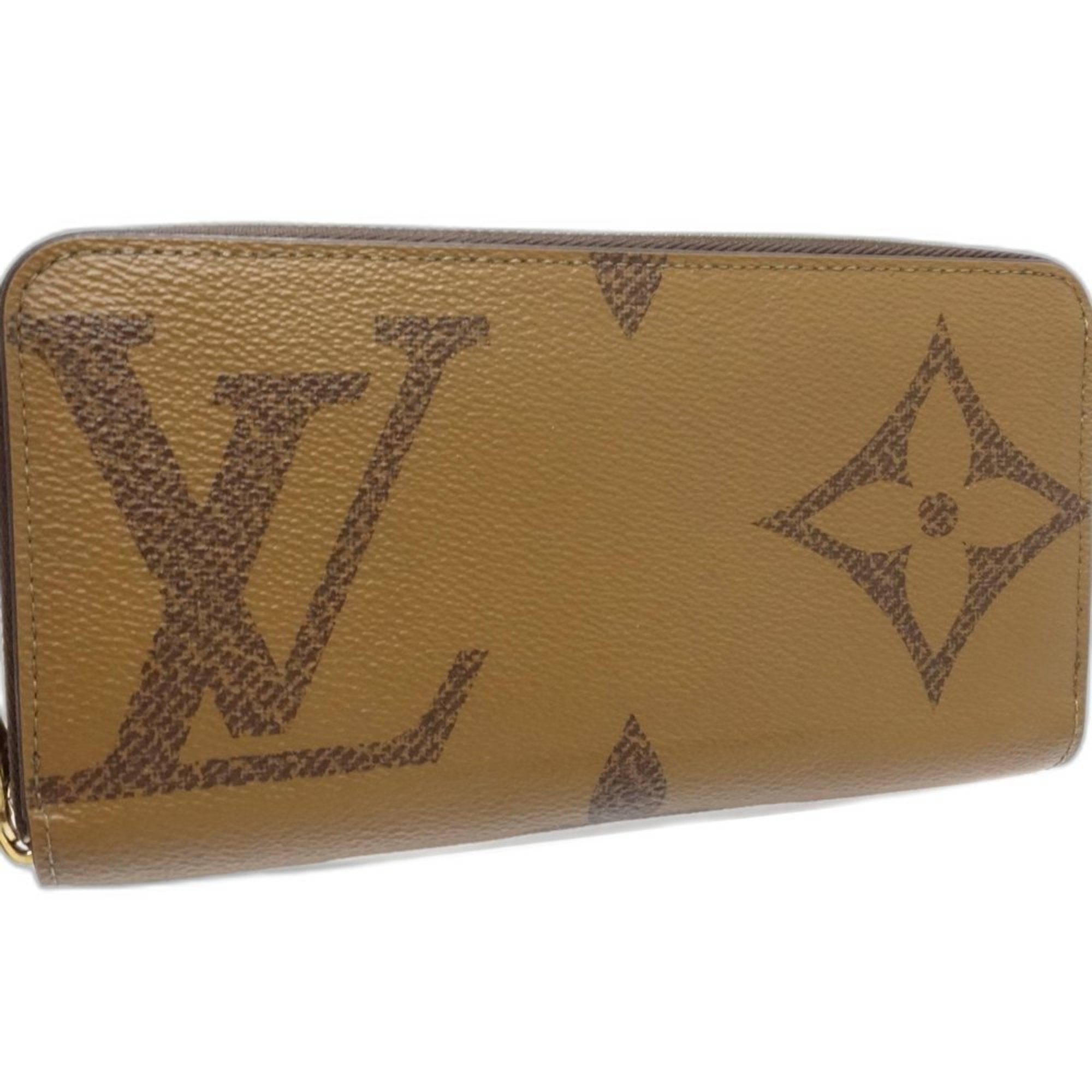 Louis Vuitton Beige Monogram Canvas Long Wallet (Bi-Fold) (Pre-Owned)