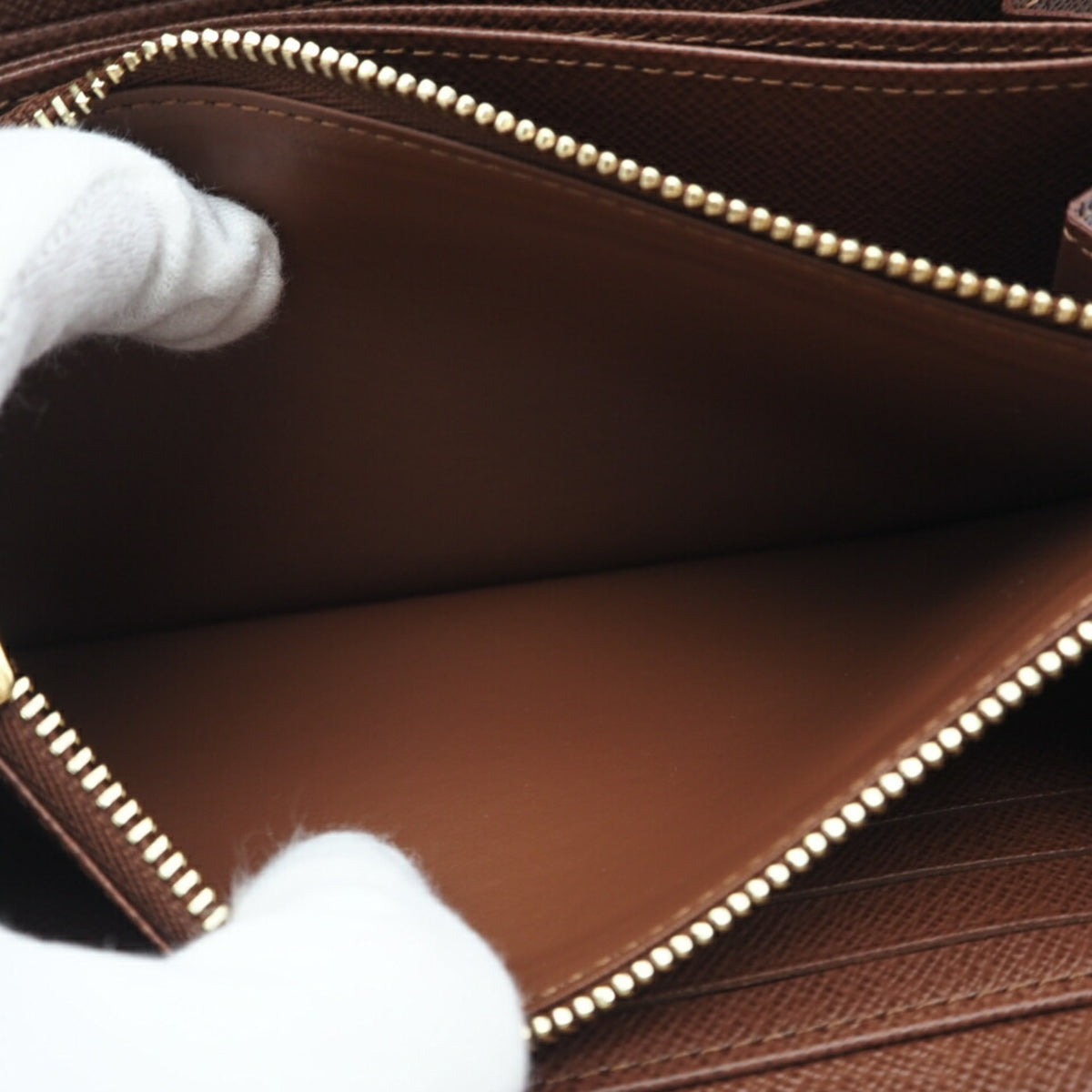 Louis Vuitton Brown Coated Canvas Long Wallet (Bi-Fold) (Pre-Owned)