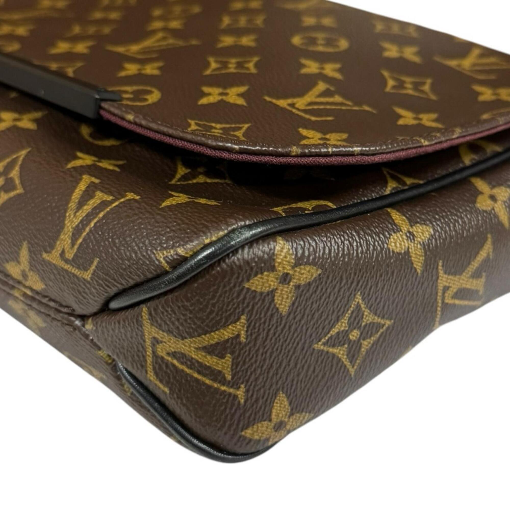 Louis Vuitton Black Brown Monogram Shoulder Bag (Pre-Owned)