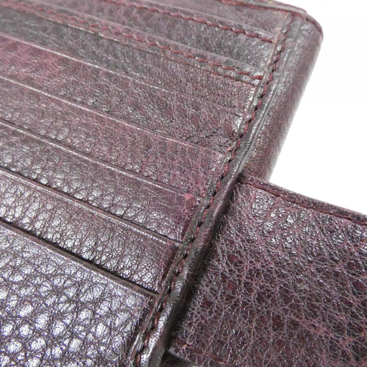 Gucci Bordeaux Leather Gg Leather Wallet (Bi-Fold) (Pre-Owned)