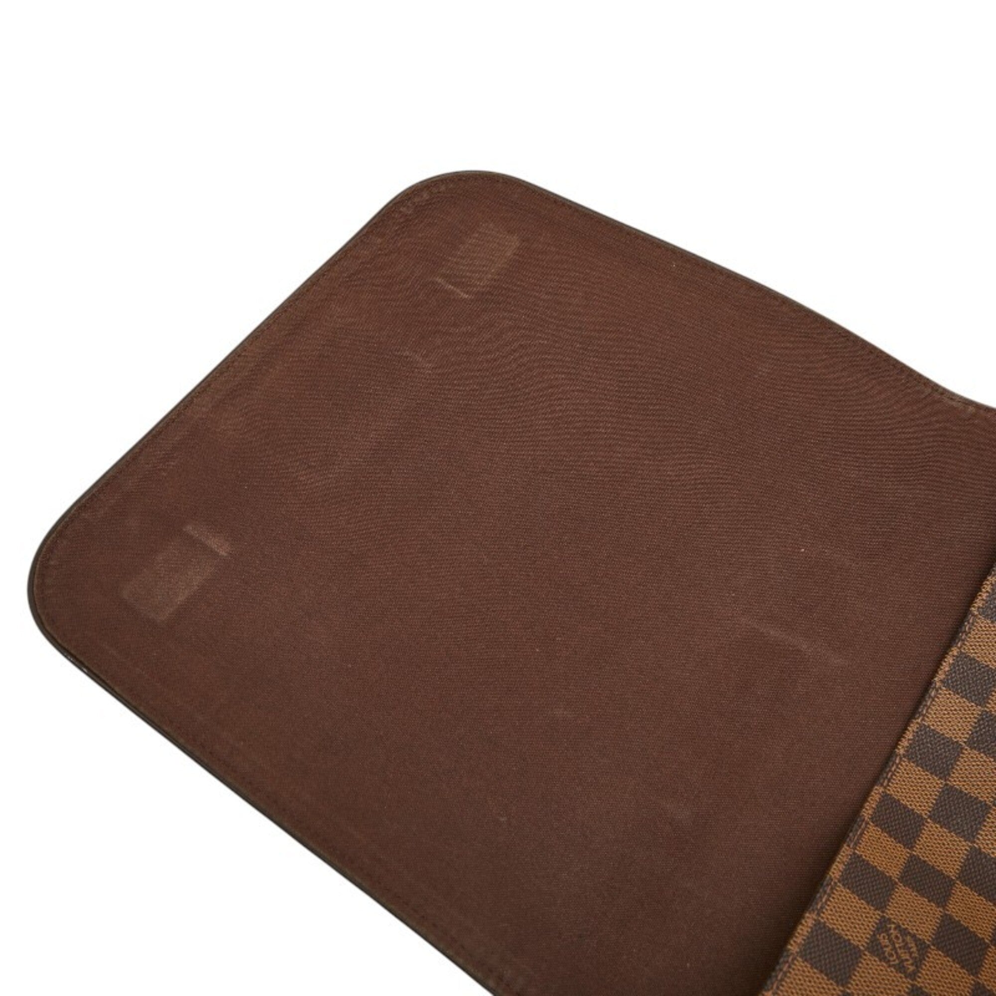 Louis Vuitton Brown Pvc Leather Messenger Bag Shoulder Bag (Pre-Owned)