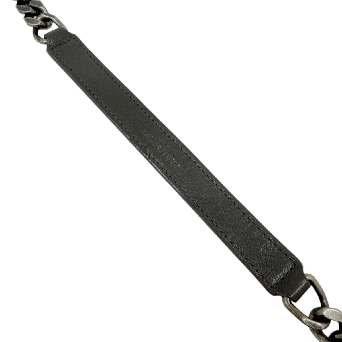 Saint Laurent Dark Gray Leather Shoulder Bag (Pre-Owned)