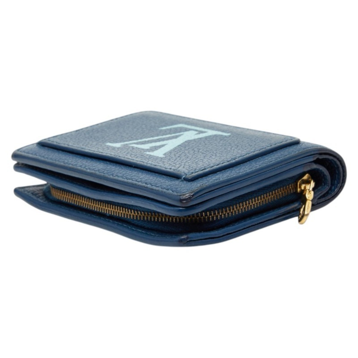 Louis Vuitton Blue White Leather Wallet (Bi-Fold) (Pre-Owned)