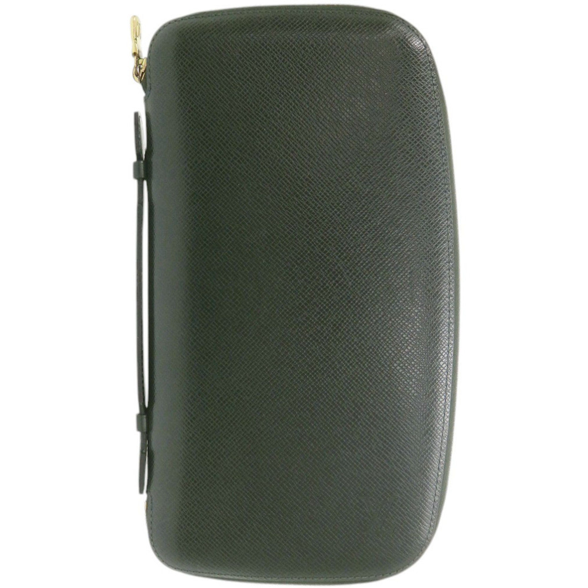 Louis Vuitton Episea Green Taiga Leather Long Wallet (Bi-Fold) (Pre-Owned)