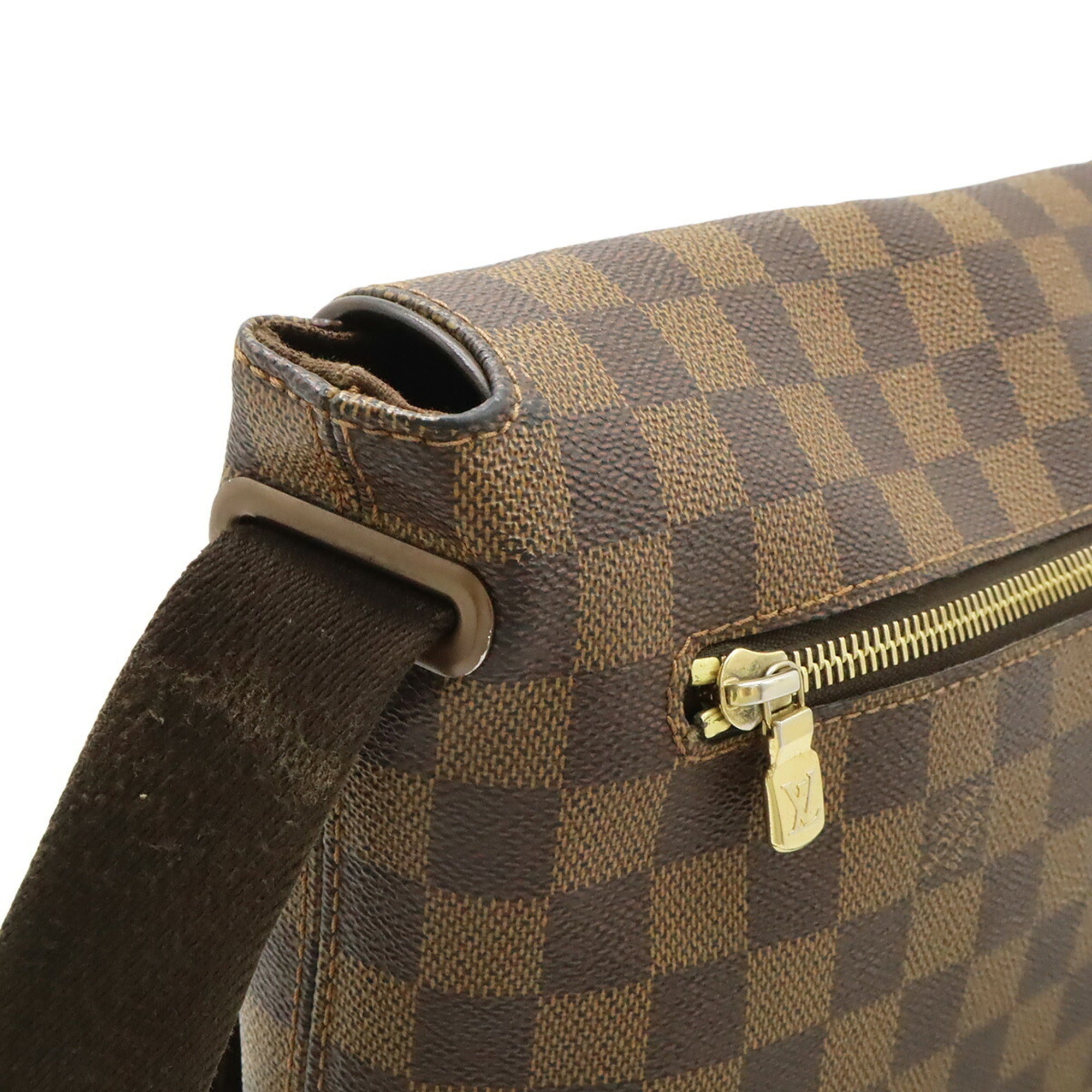 Louis Vuitton Brown Damier Canvas Pvc Handbag Shoulder Bag (Pre-Owned)