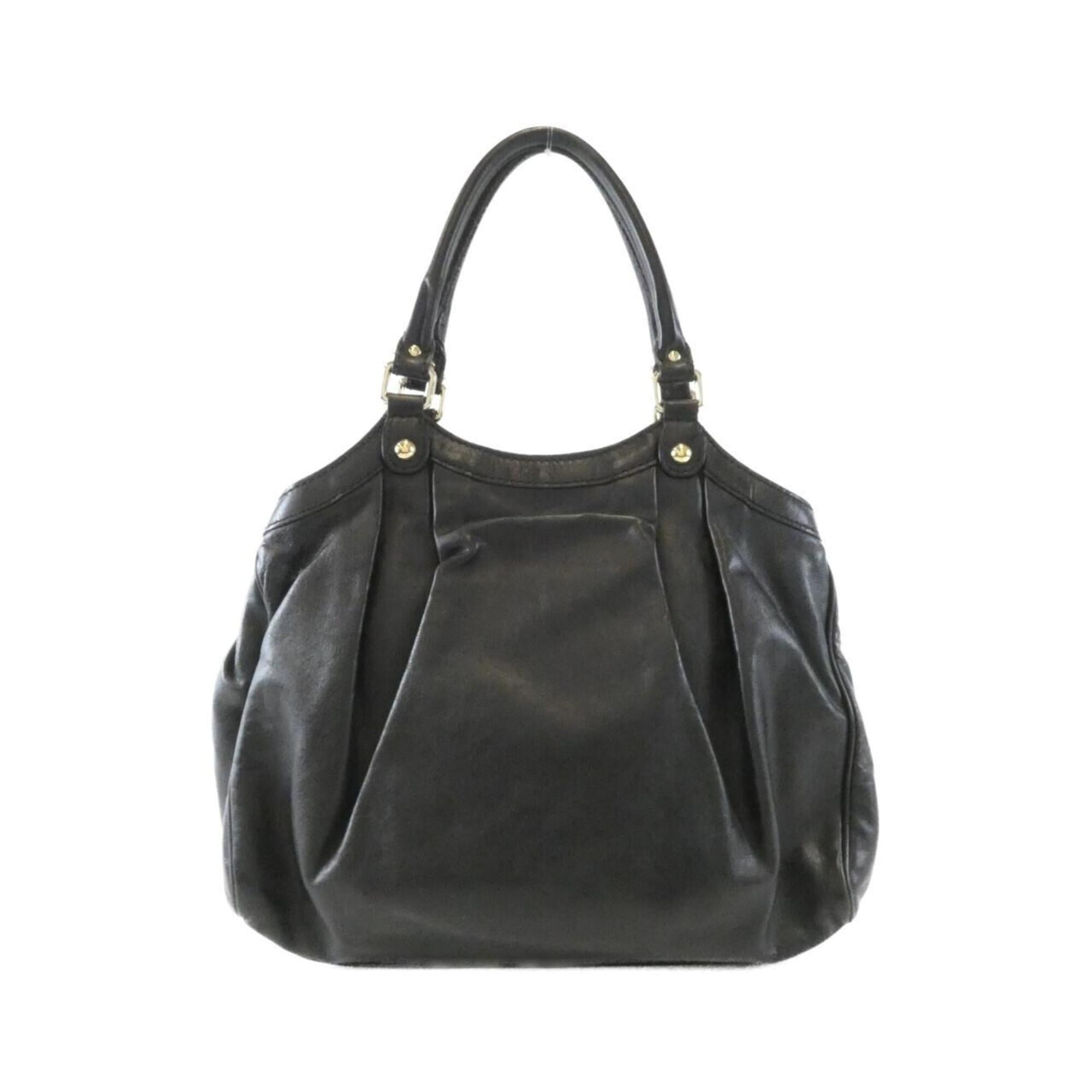 Gucci Black Leather Handbag (Pre-Owned)