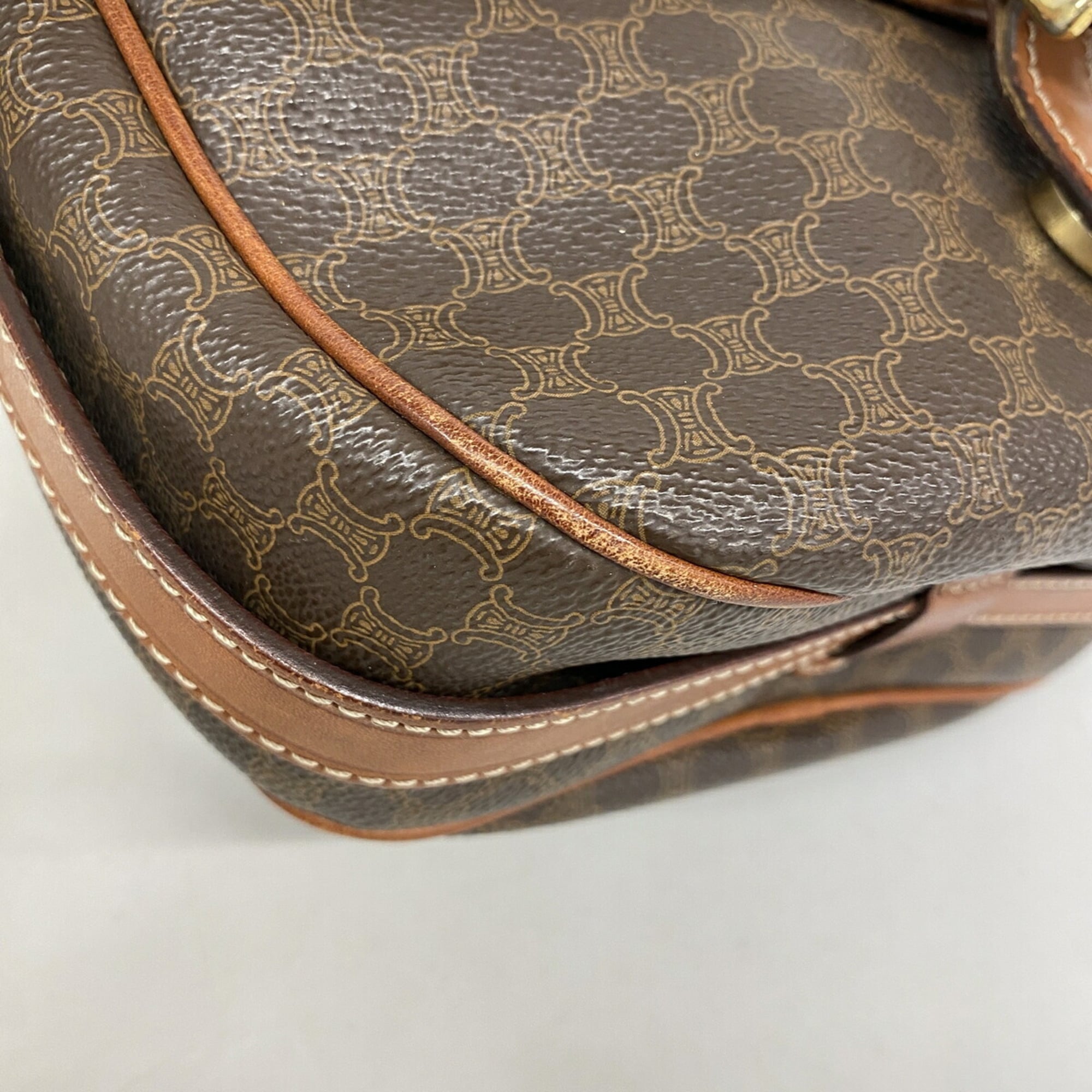 Celine Brown Pvc Shoulder Bag (Pre-Owned)
