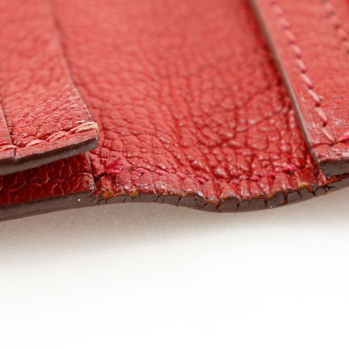 Hermes Red Color Wallet (Bi-Fold) (Pre-Owned)