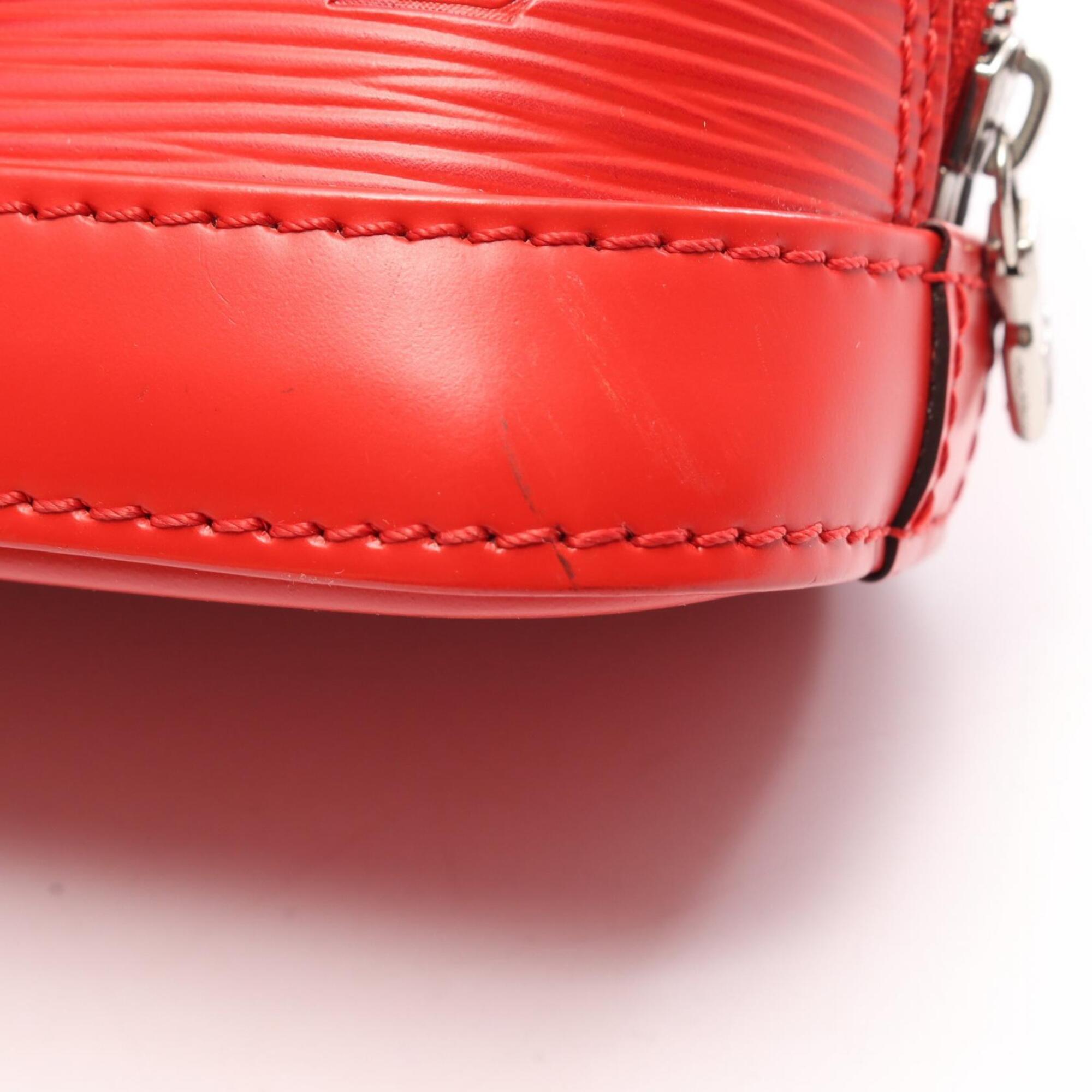 Louis Vuitton Coquelicots Red Color Leather Handbag Shoulder Bag (Pre-Owned)