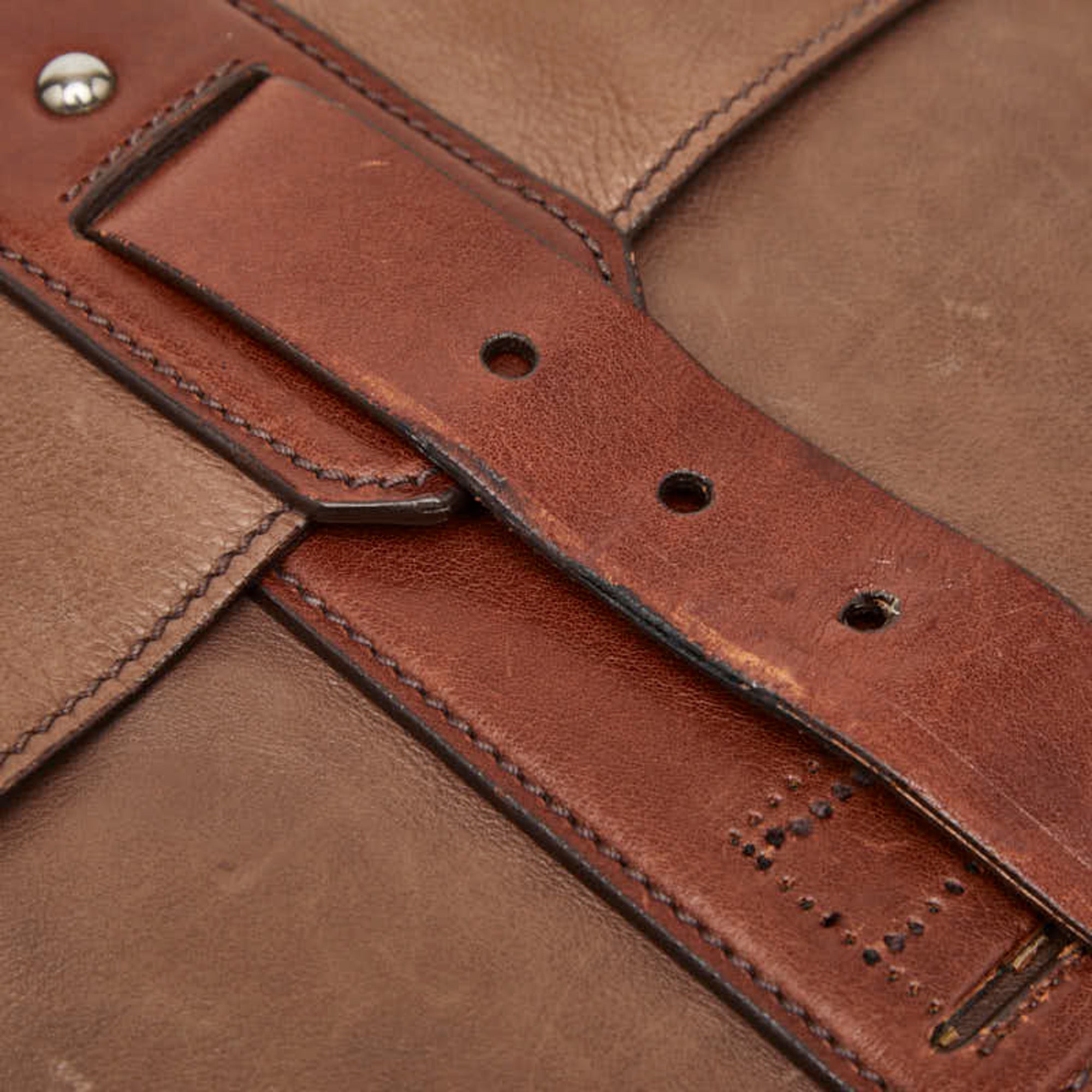 Prada Brown Leather Shoulder Bag (Pre-Owned)