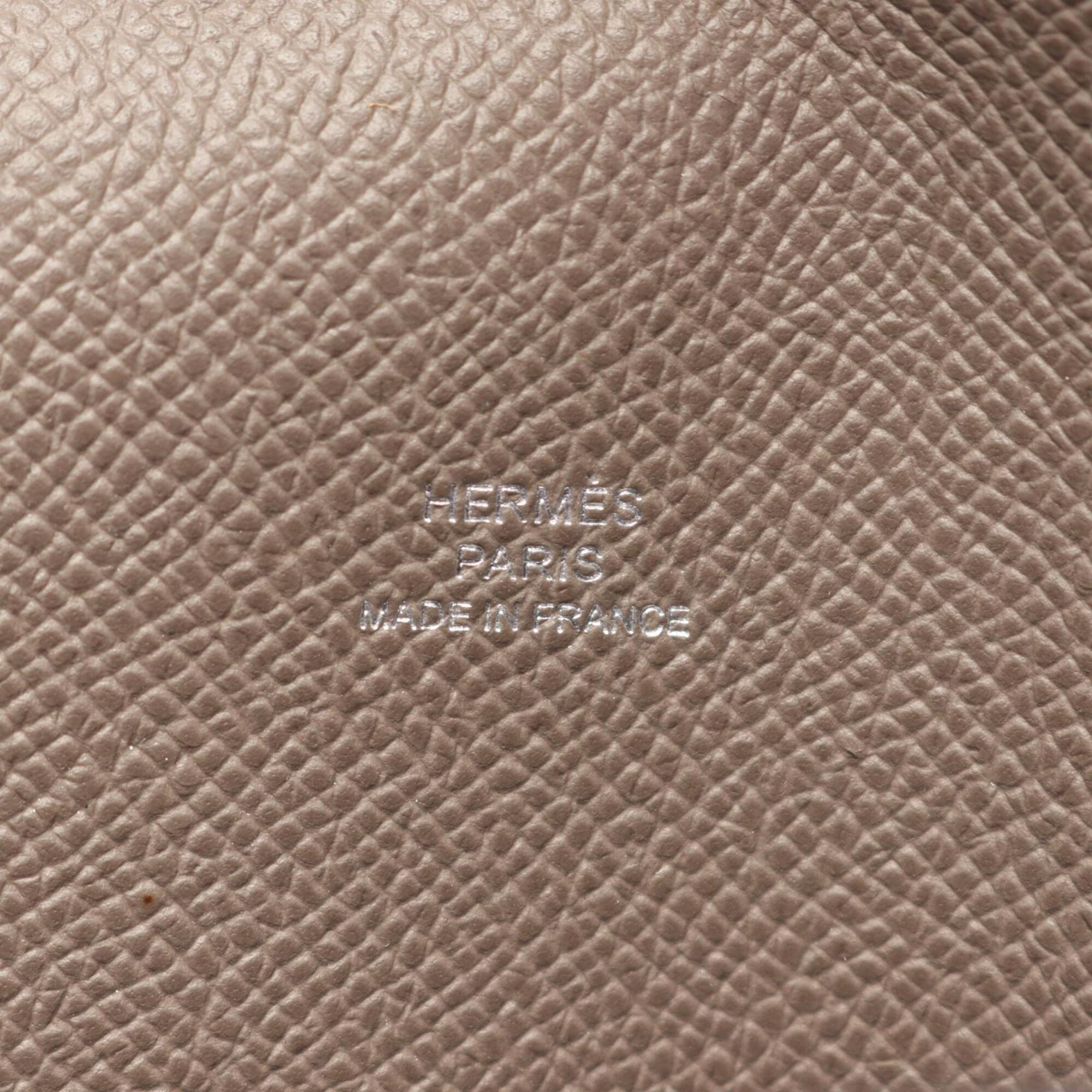 Hermes Beige Epsom Leather Handbag Shoulder Bag (Pre-Owned)